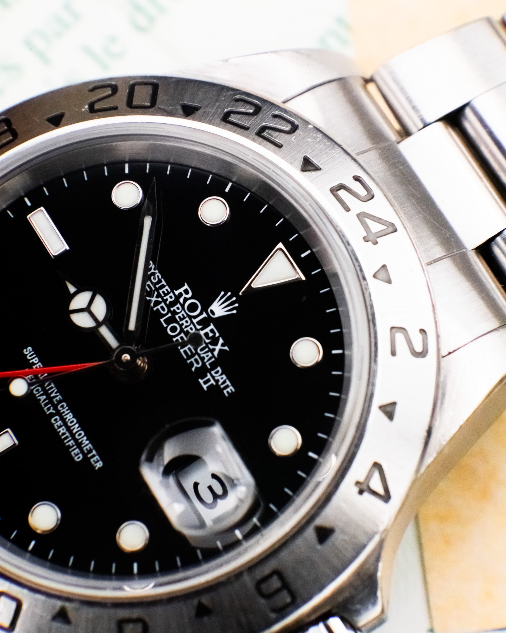 Rolex 16570 Explorer II - Black Dial