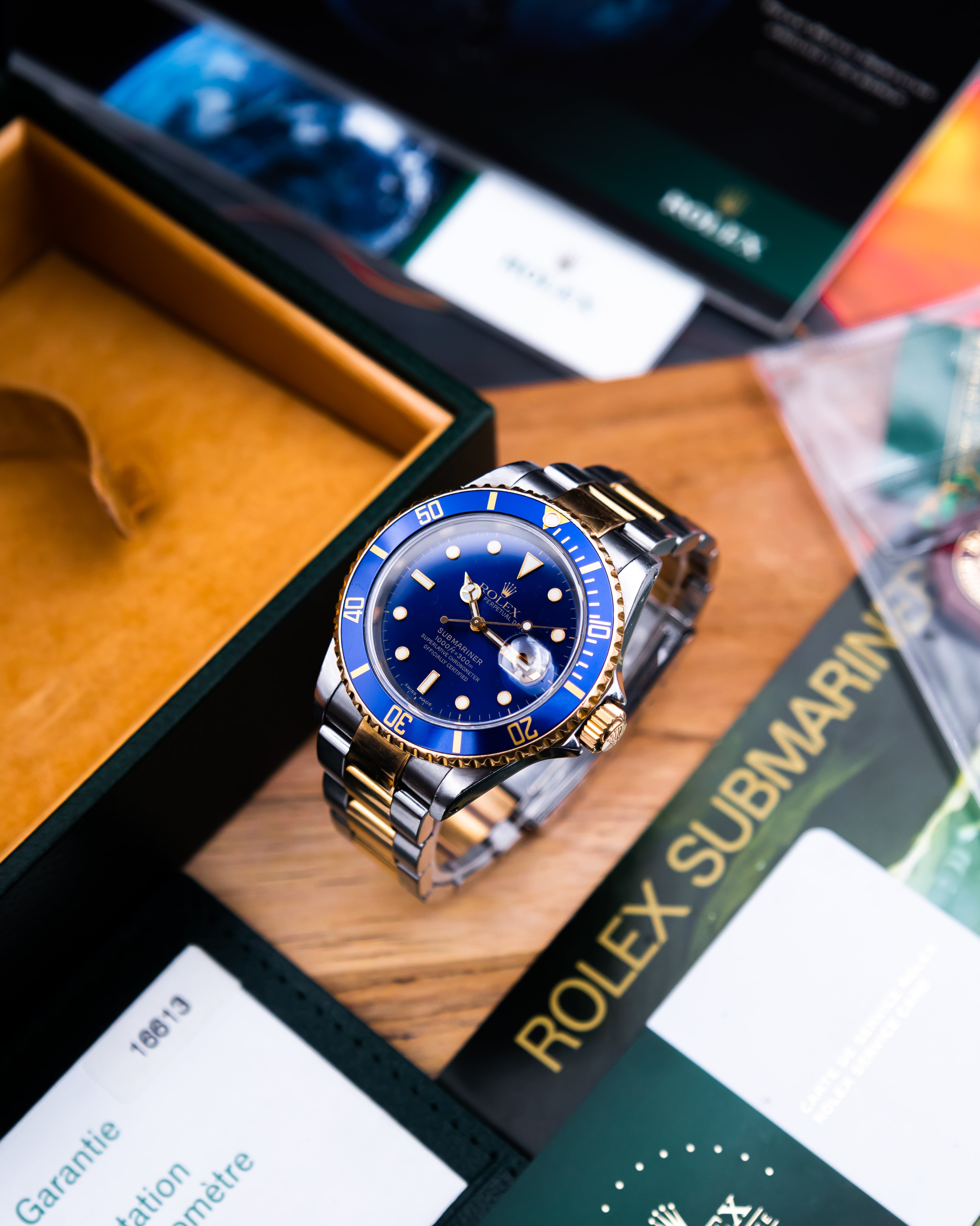 Rolex 16613 submariner date - blue dial
