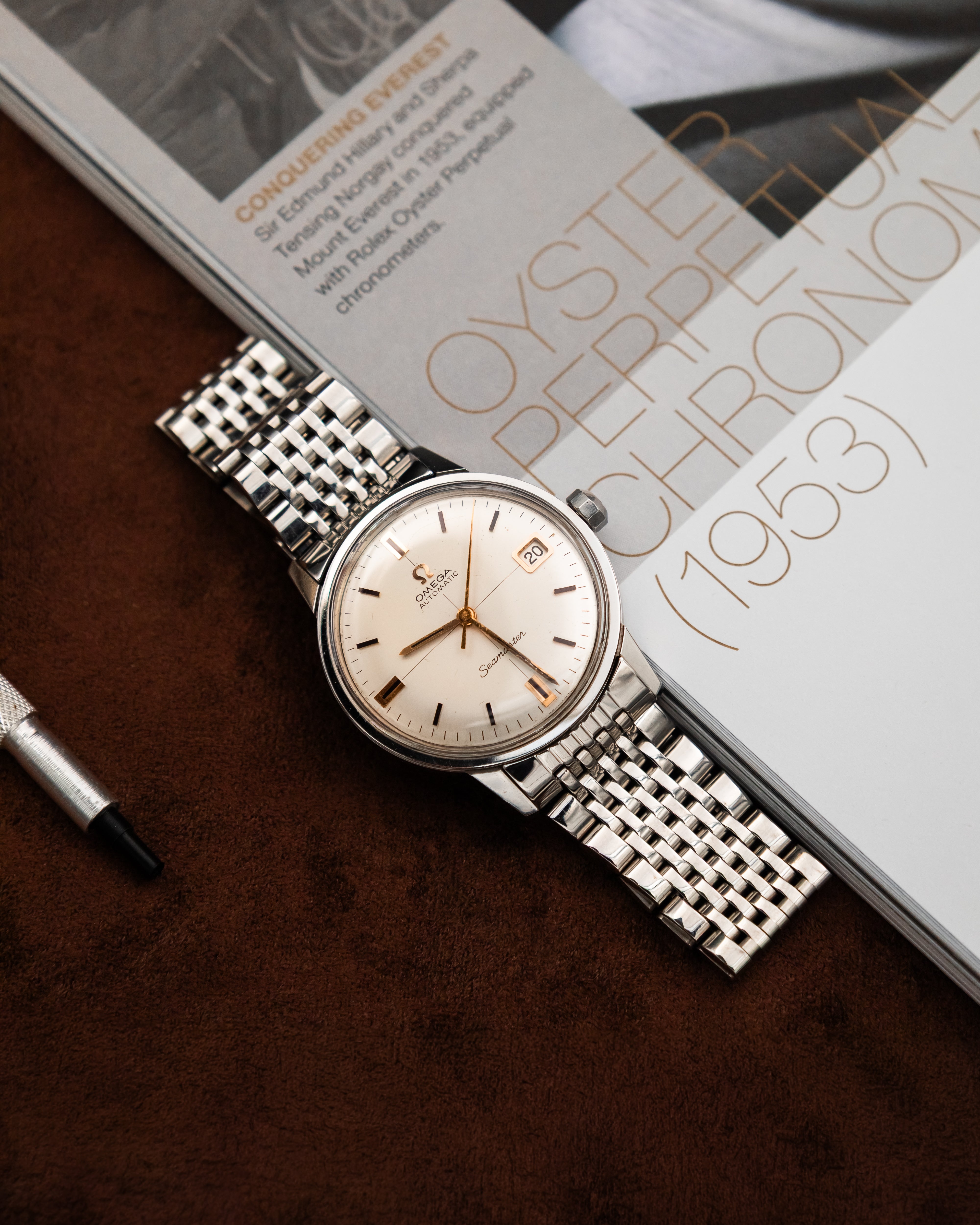 Omega 166.002 Seamaster - White Crosshair dial