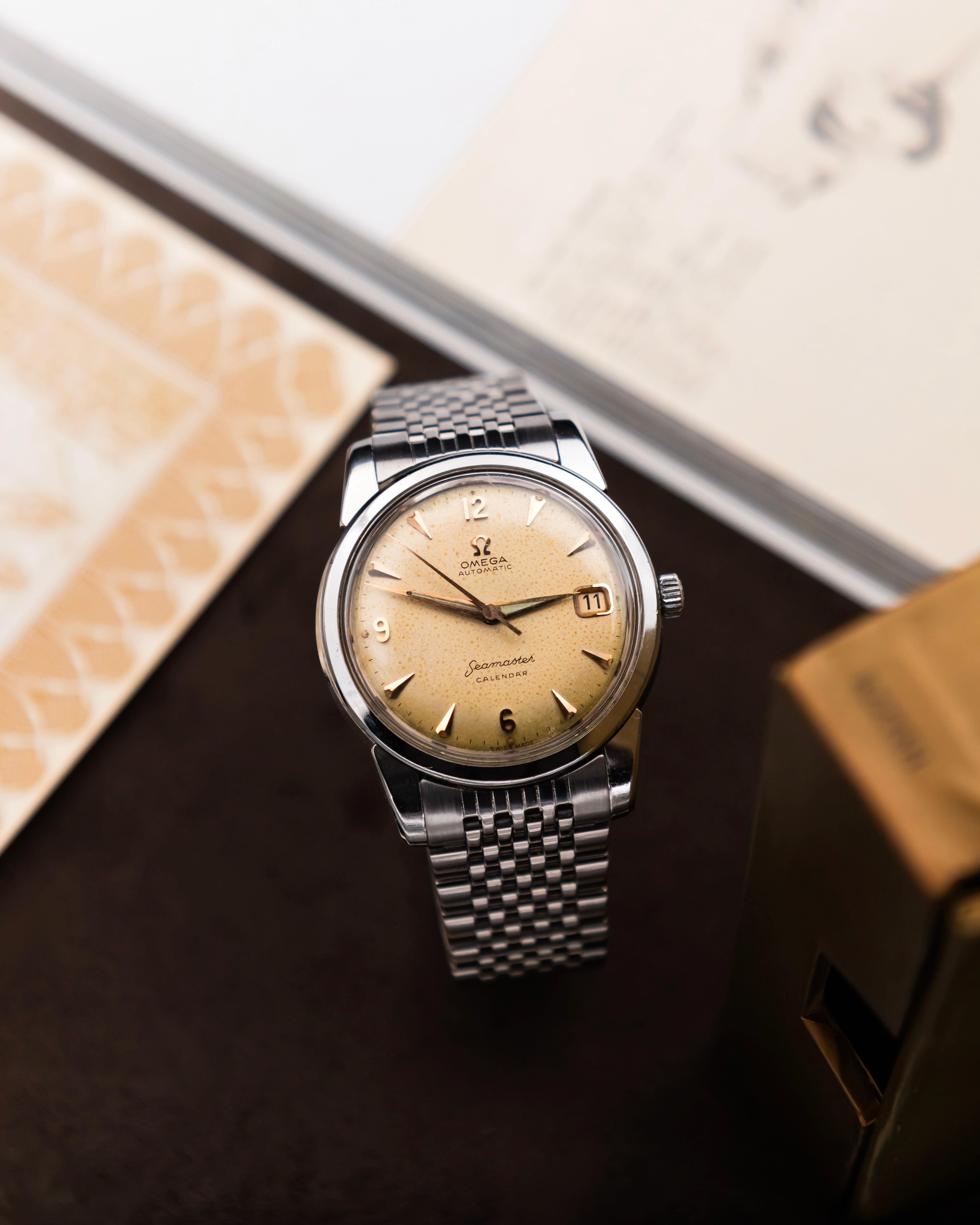 Omega 2849-10SC Seamaster Calendar - Ivory dial