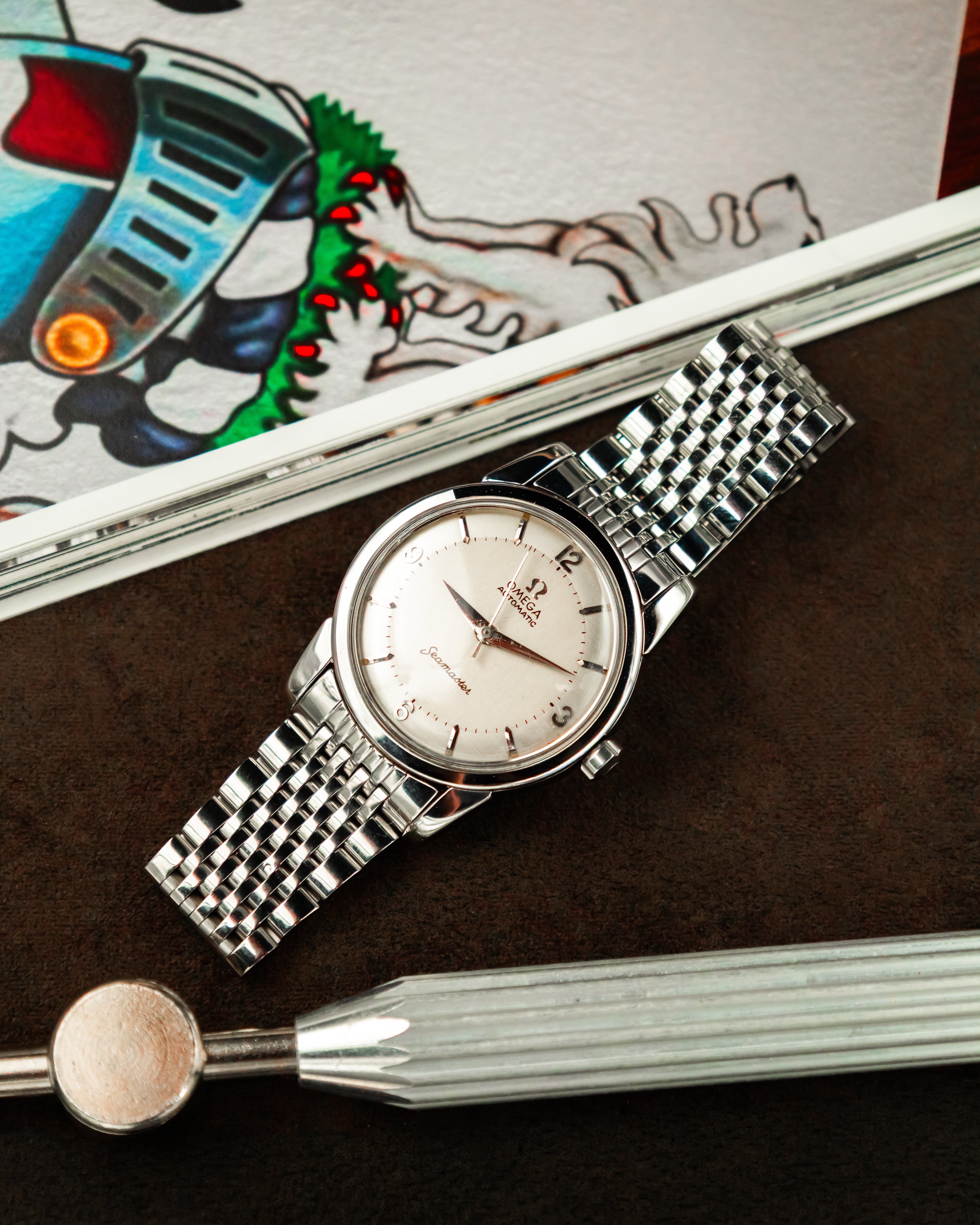 Omega 2846-2 SC Seamaster - Silver 2 tone dial
