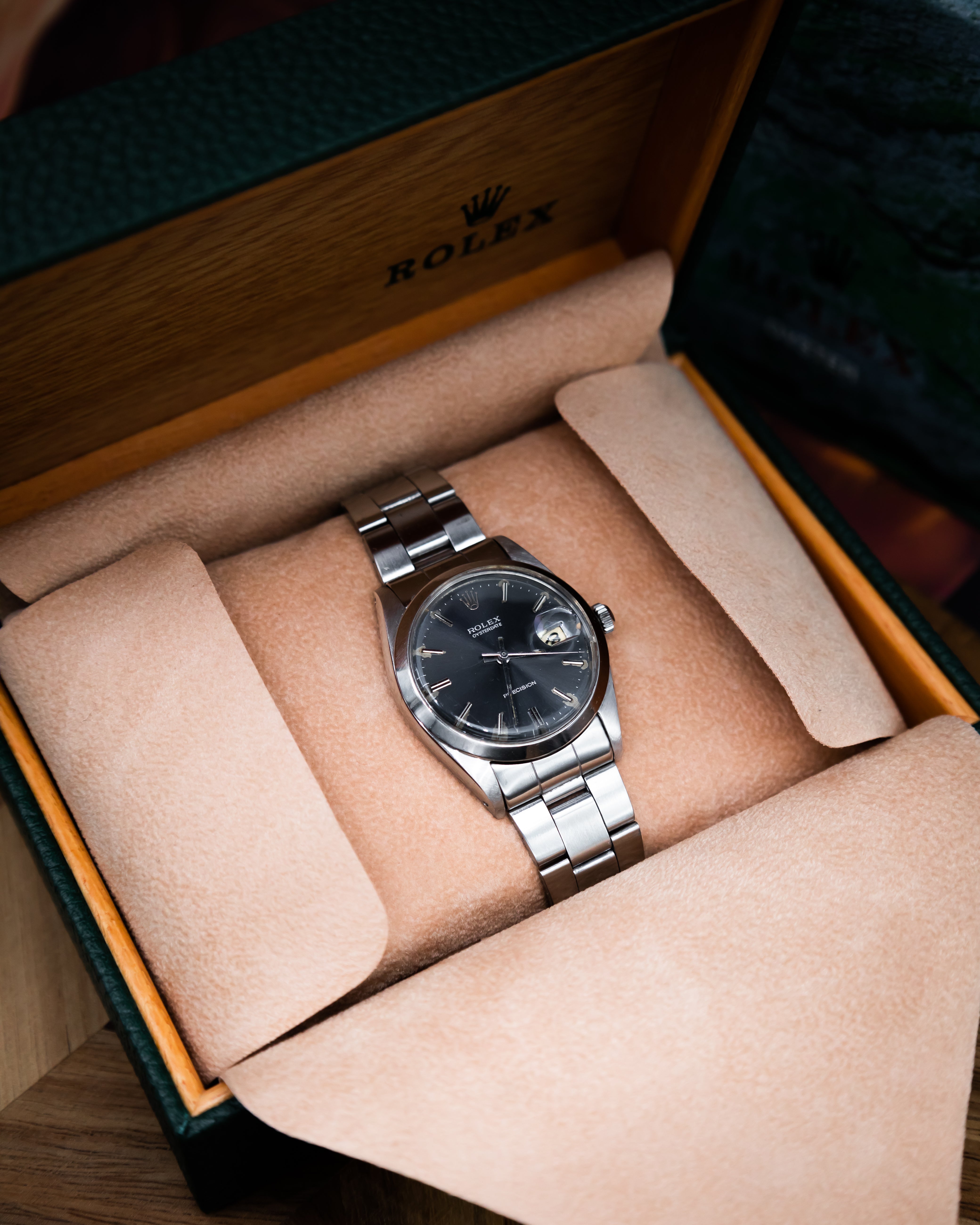 Rolex 6694 Oysterdate - dark grey dial