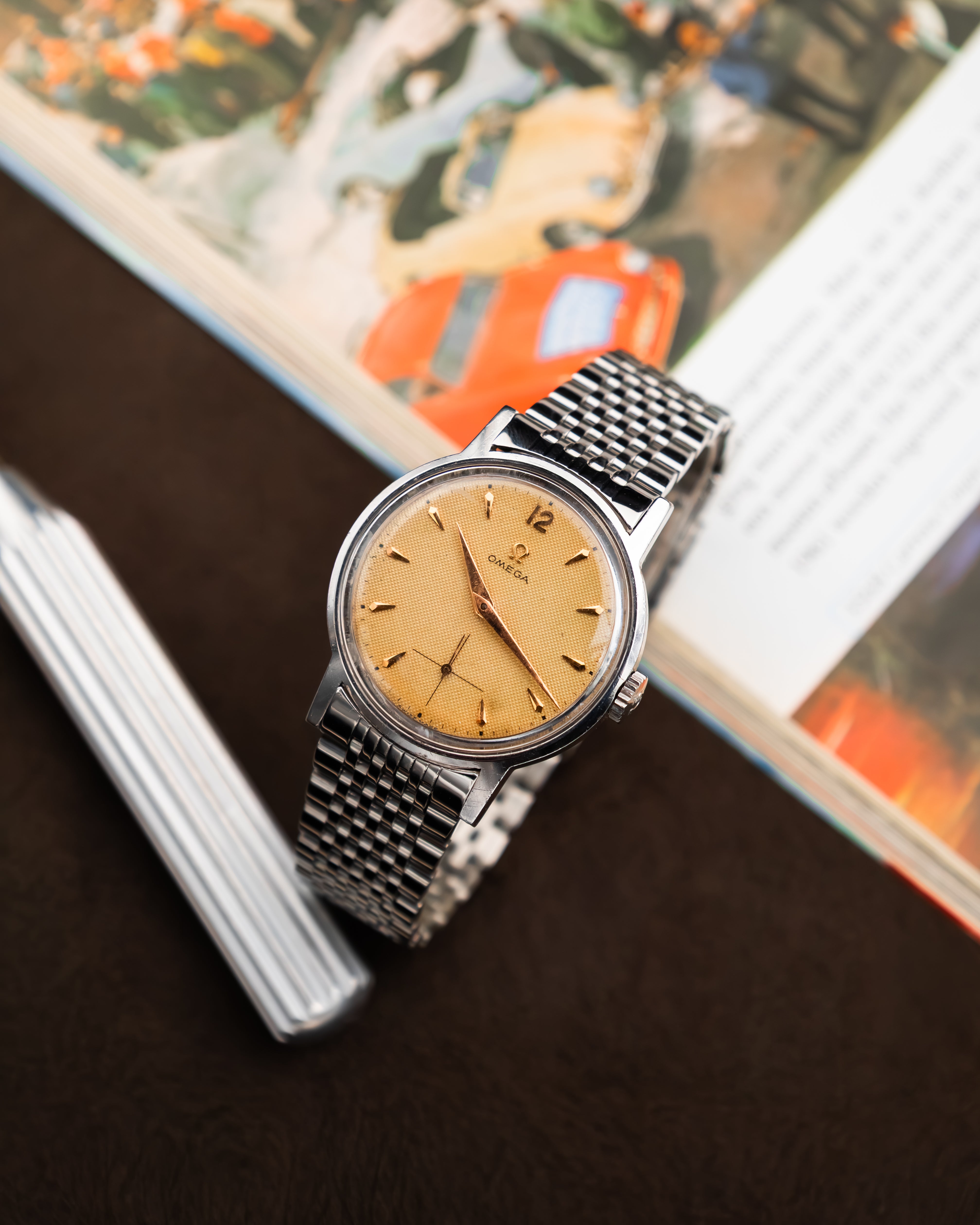 Omega 125.003-62 Seamaster Sub-Second - Waffle Dial