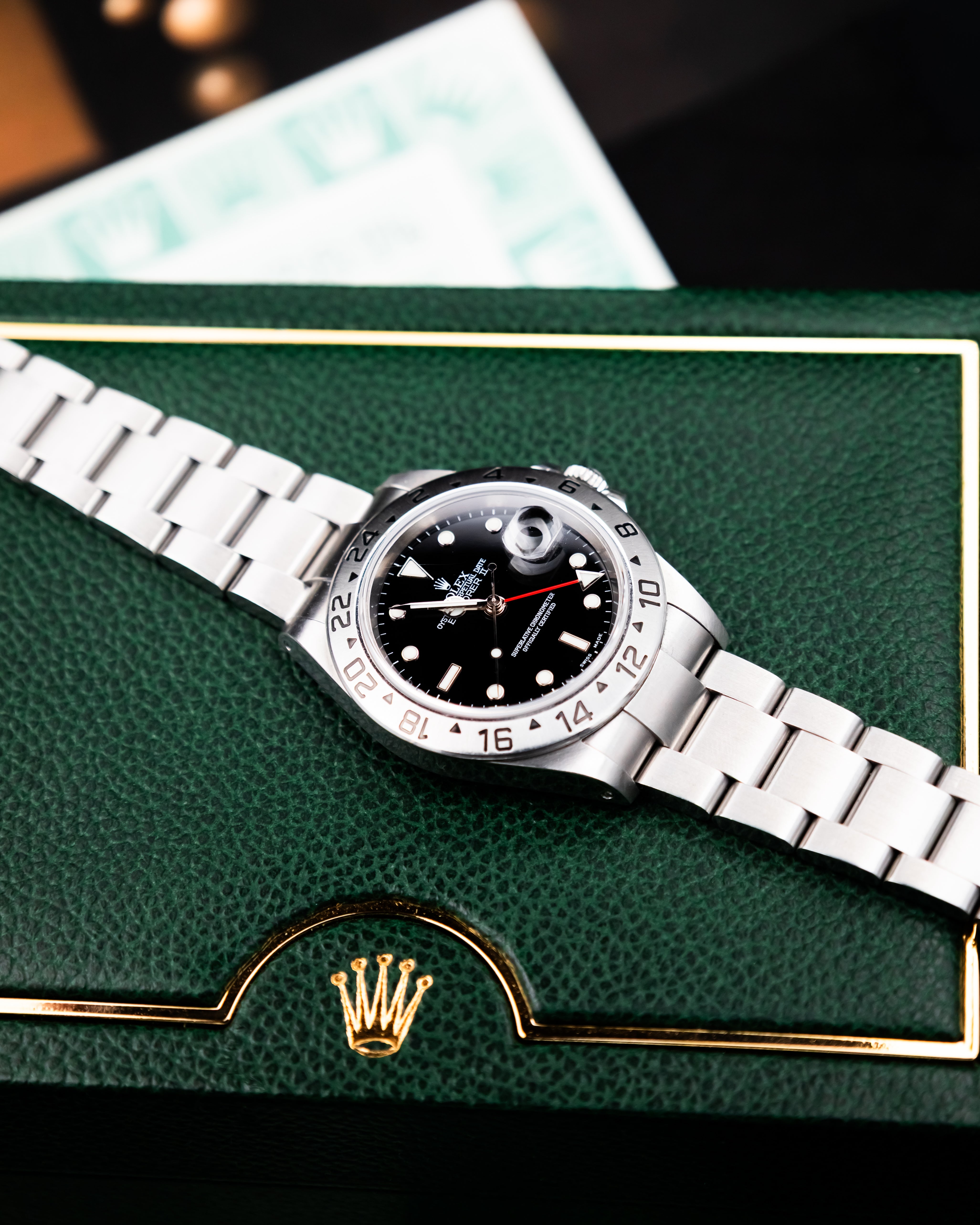 Rolex 16570 Explorer II - Black Dial