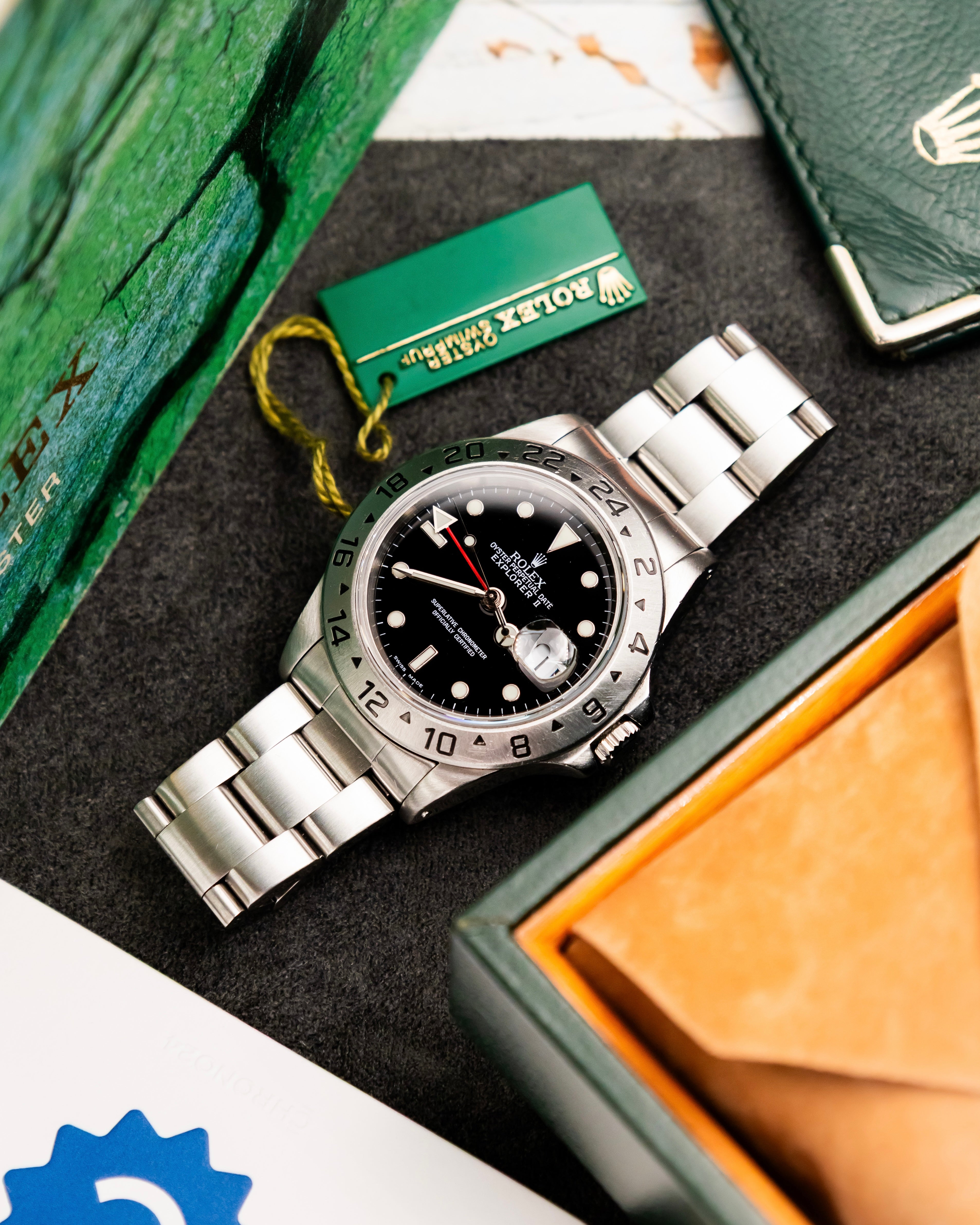 Rolex 16570 Explorer II - Black Dial