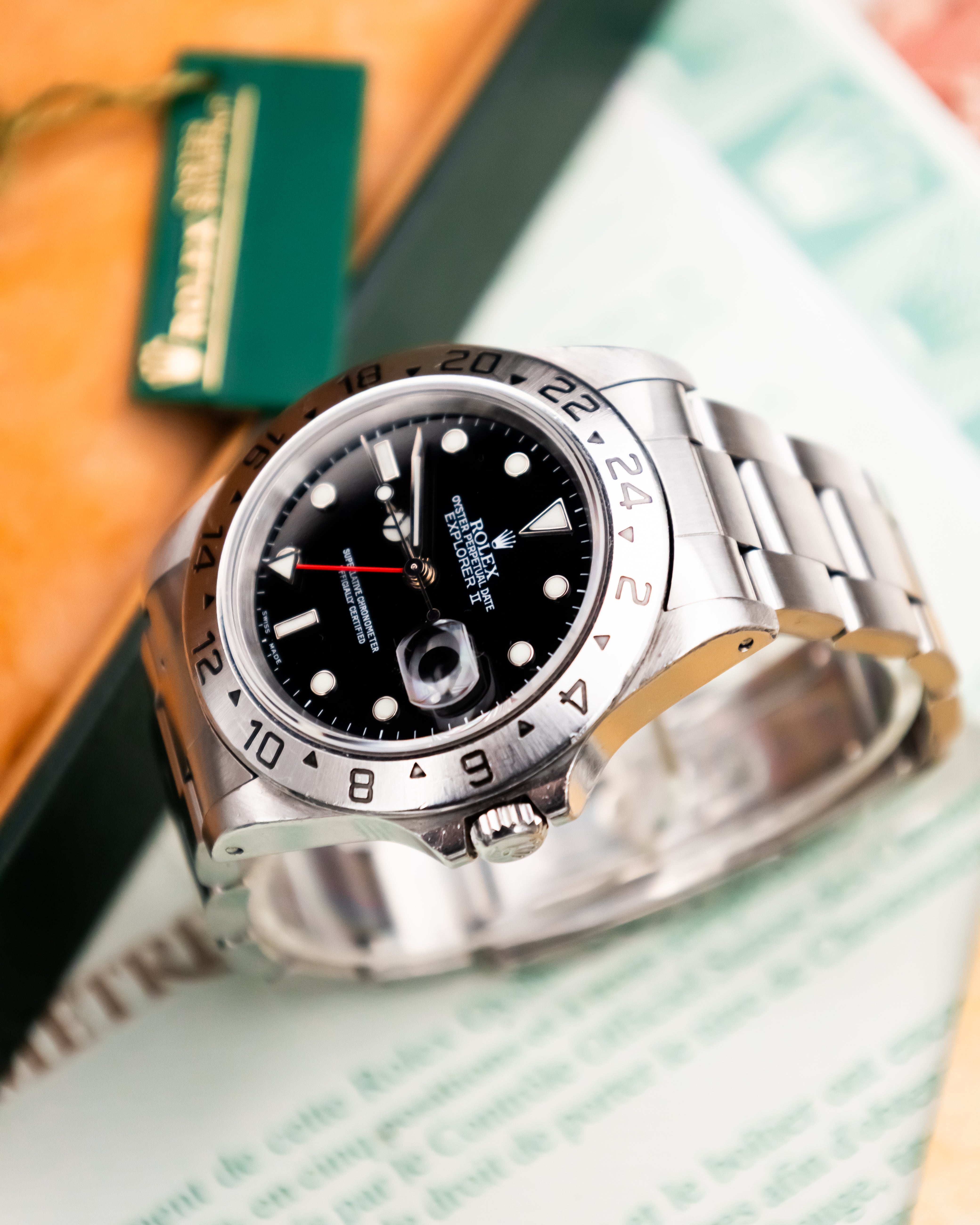 Rolex 16570 Explorer II - Black Dial