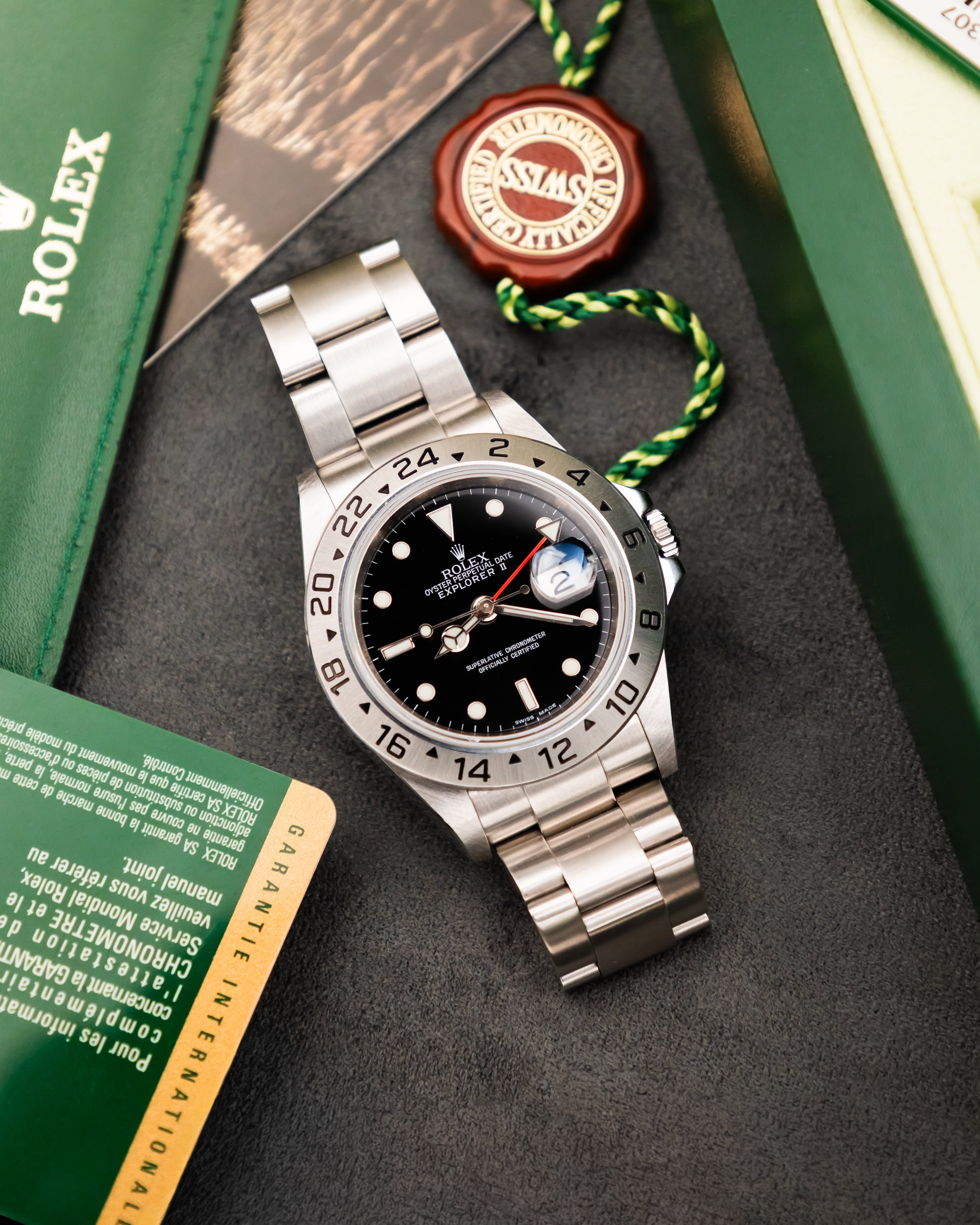 Rolex 16570T RRR Explorer II - Black Dial