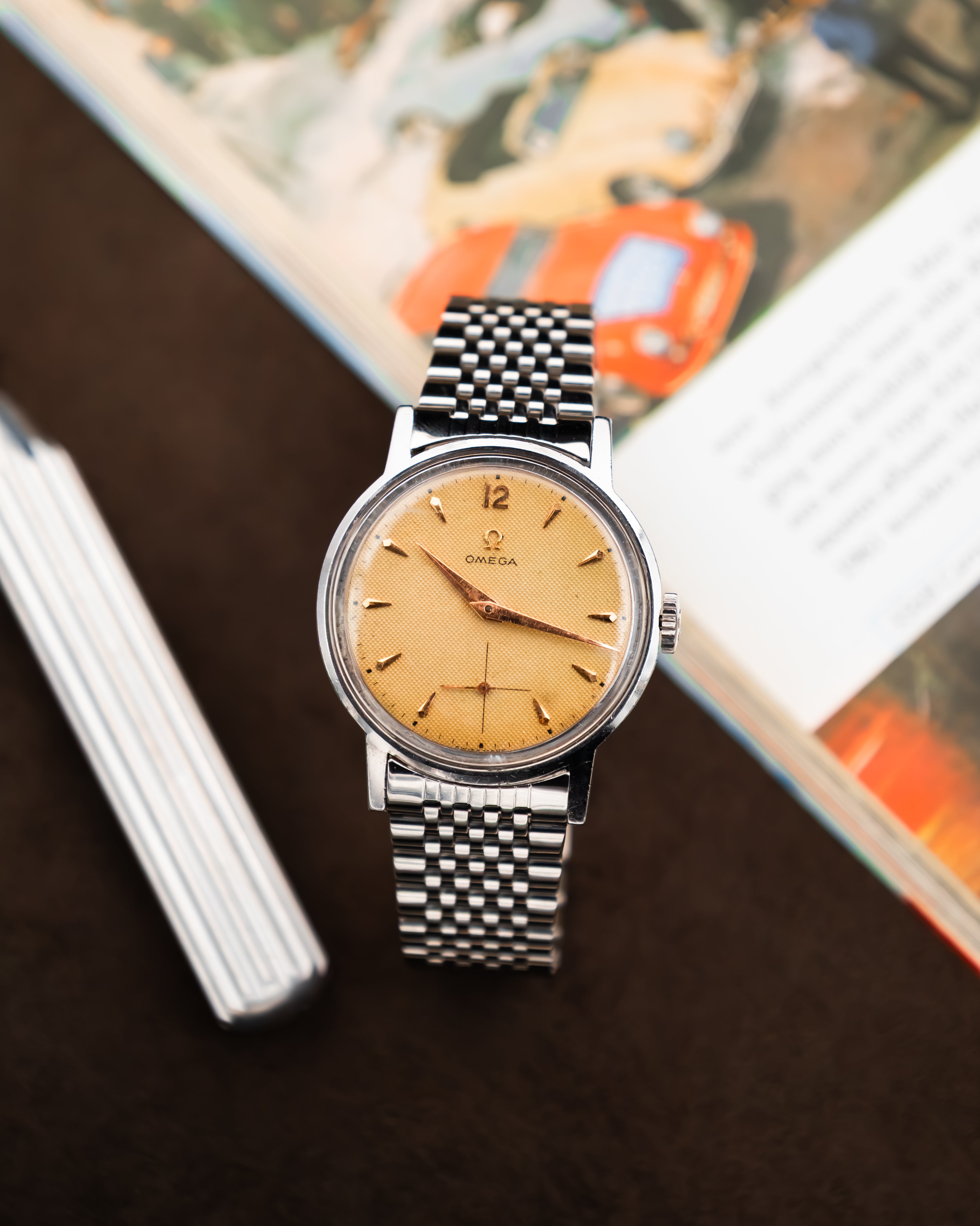 Omega 125.003-62 Seamaster Sub-Second - Waffle Dial
