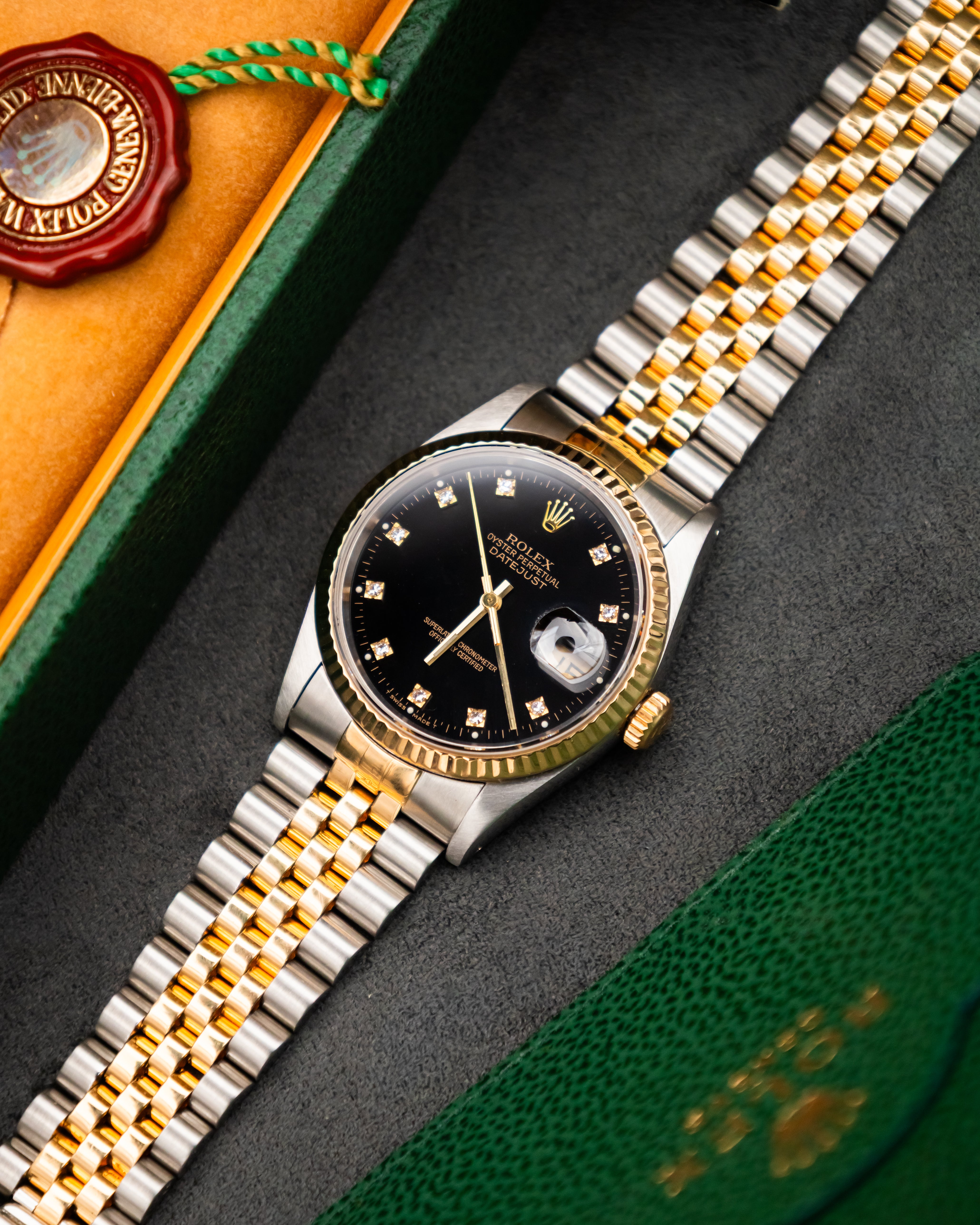 Rolex 16233 Perpetual Datejust - Factory Diamond Set Dial