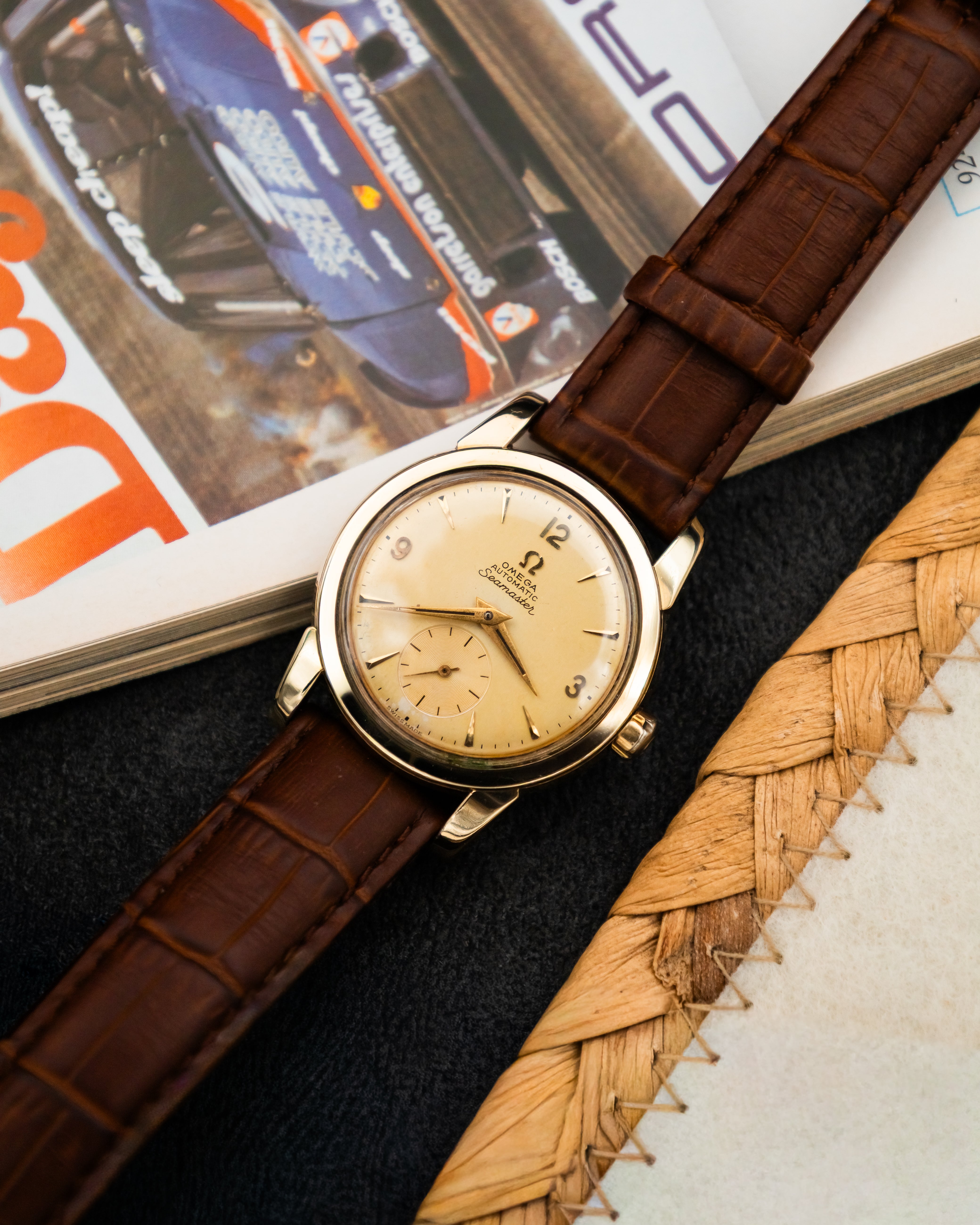 Omega 2848-1 Seamaster Sub-Second - Champagne Dial