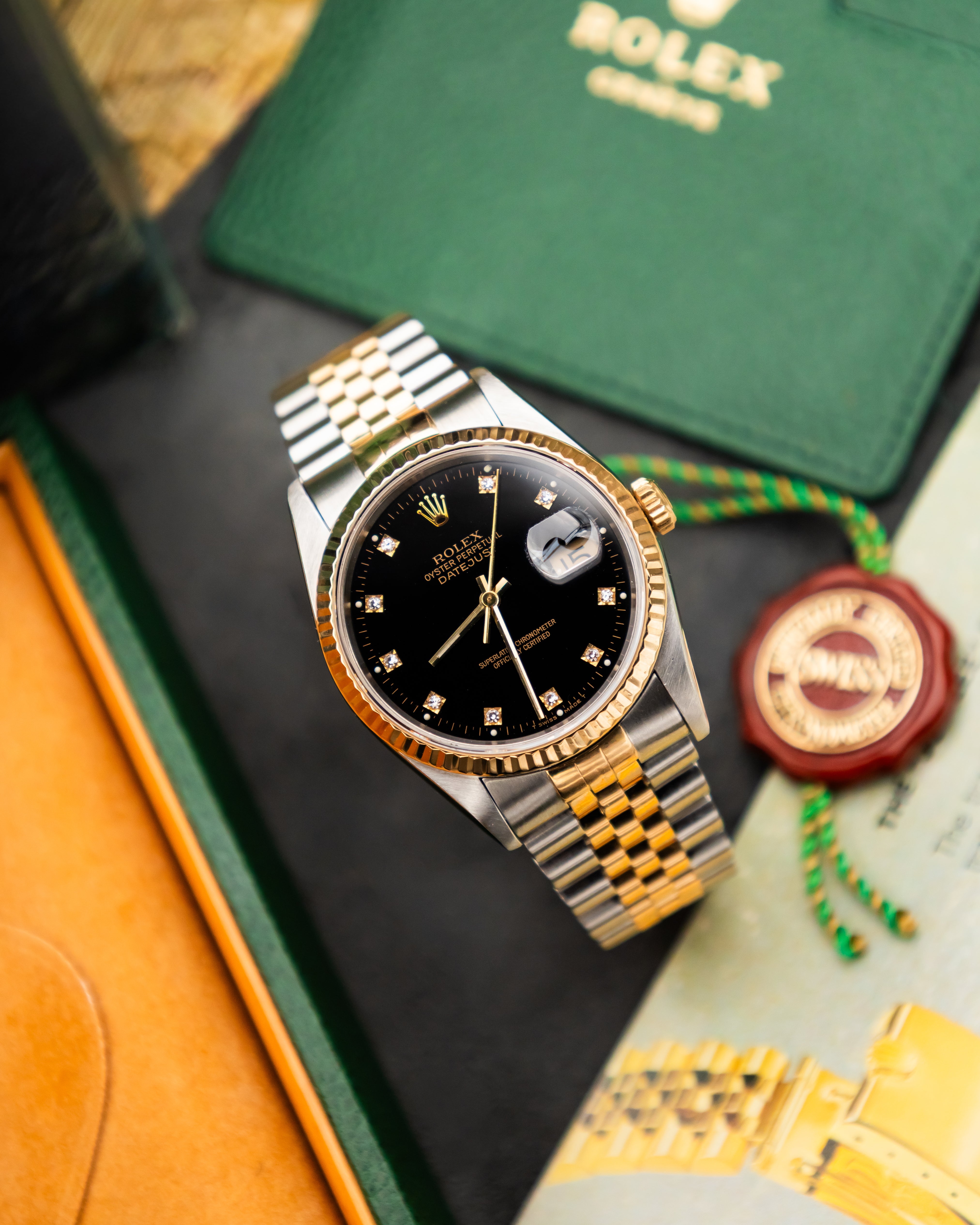 Rolex 16233 Perpetual Datejust - Factory Diamond Set Dial