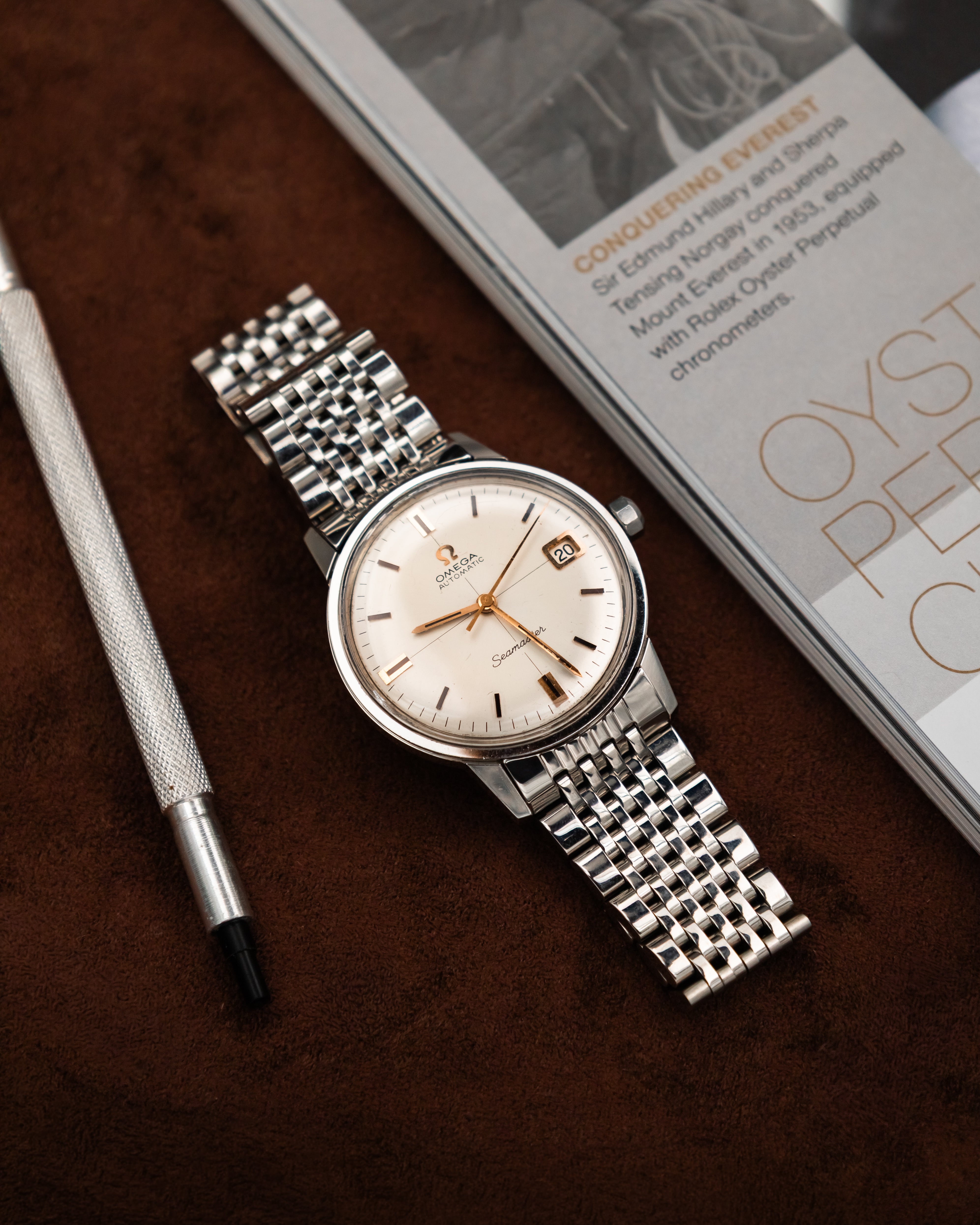 Omega 166.002 Seamaster - White Crosshair dial