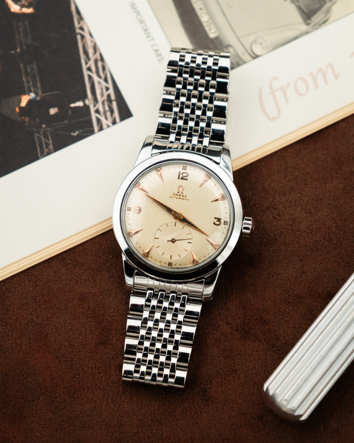 Omega 2576-1 Bumper Sub-Second - Silver cream dial
