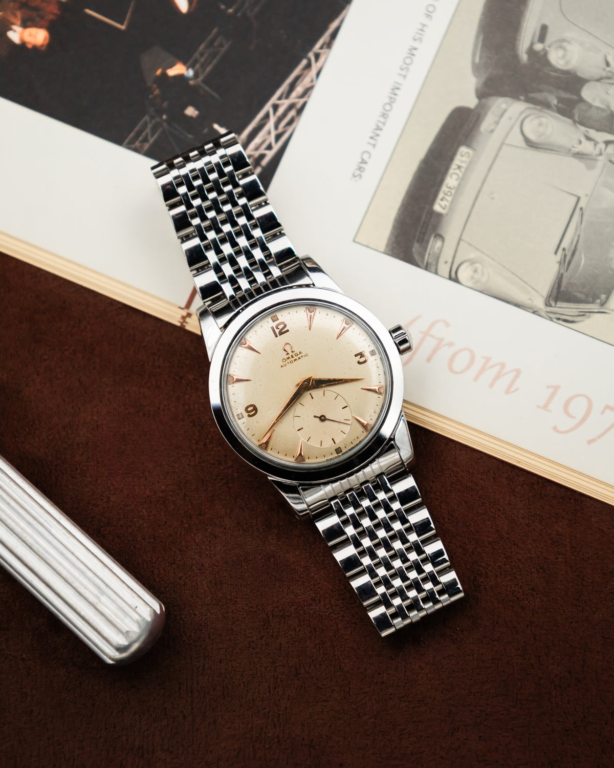 Omega 2576-1 Bumper Sub-Second - Silver cream dial