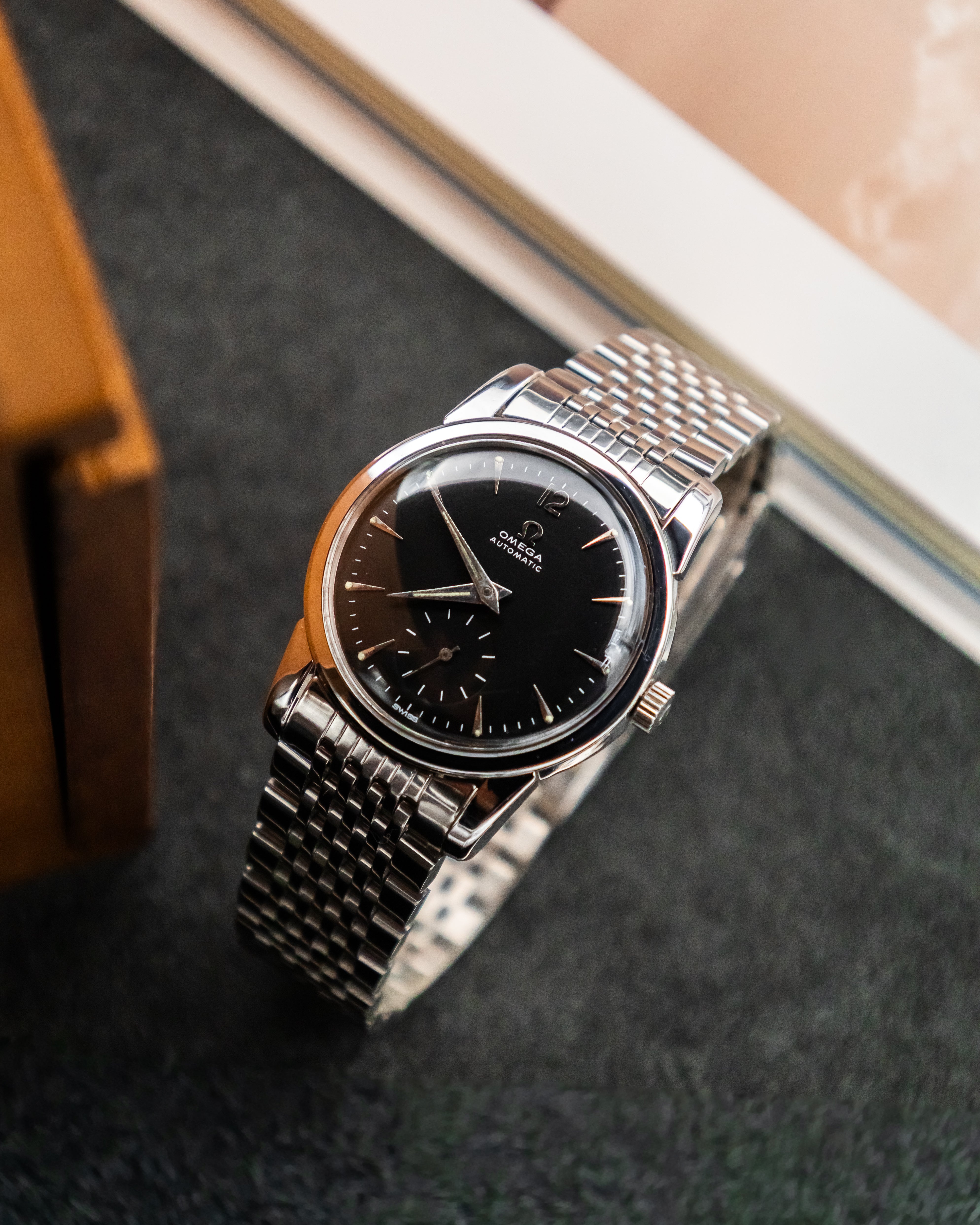 Omega 2848-1 Seamaster Sub-Second - Black Dial