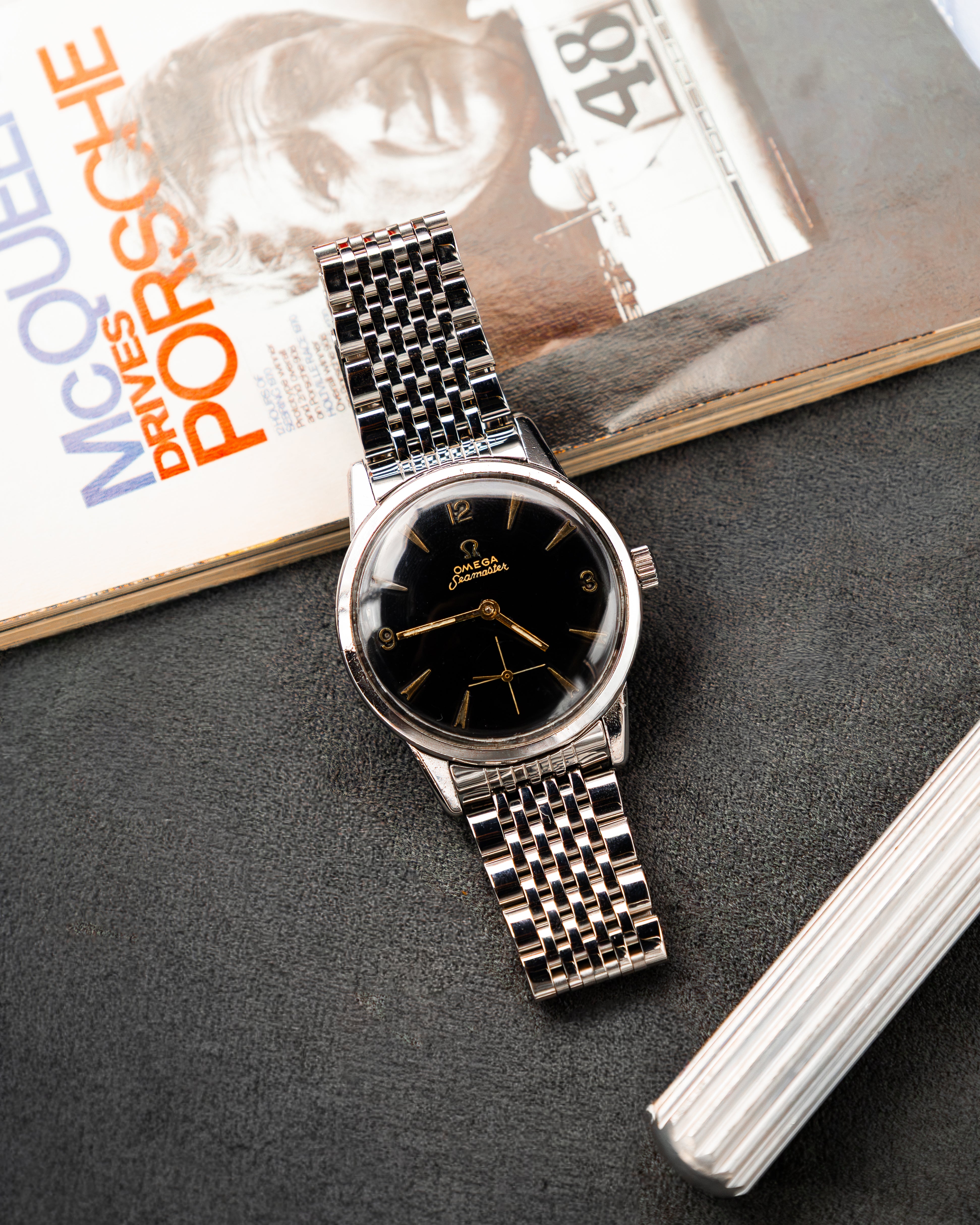 Omega 14389-1 Seamaster Sub-Second - Black Dial