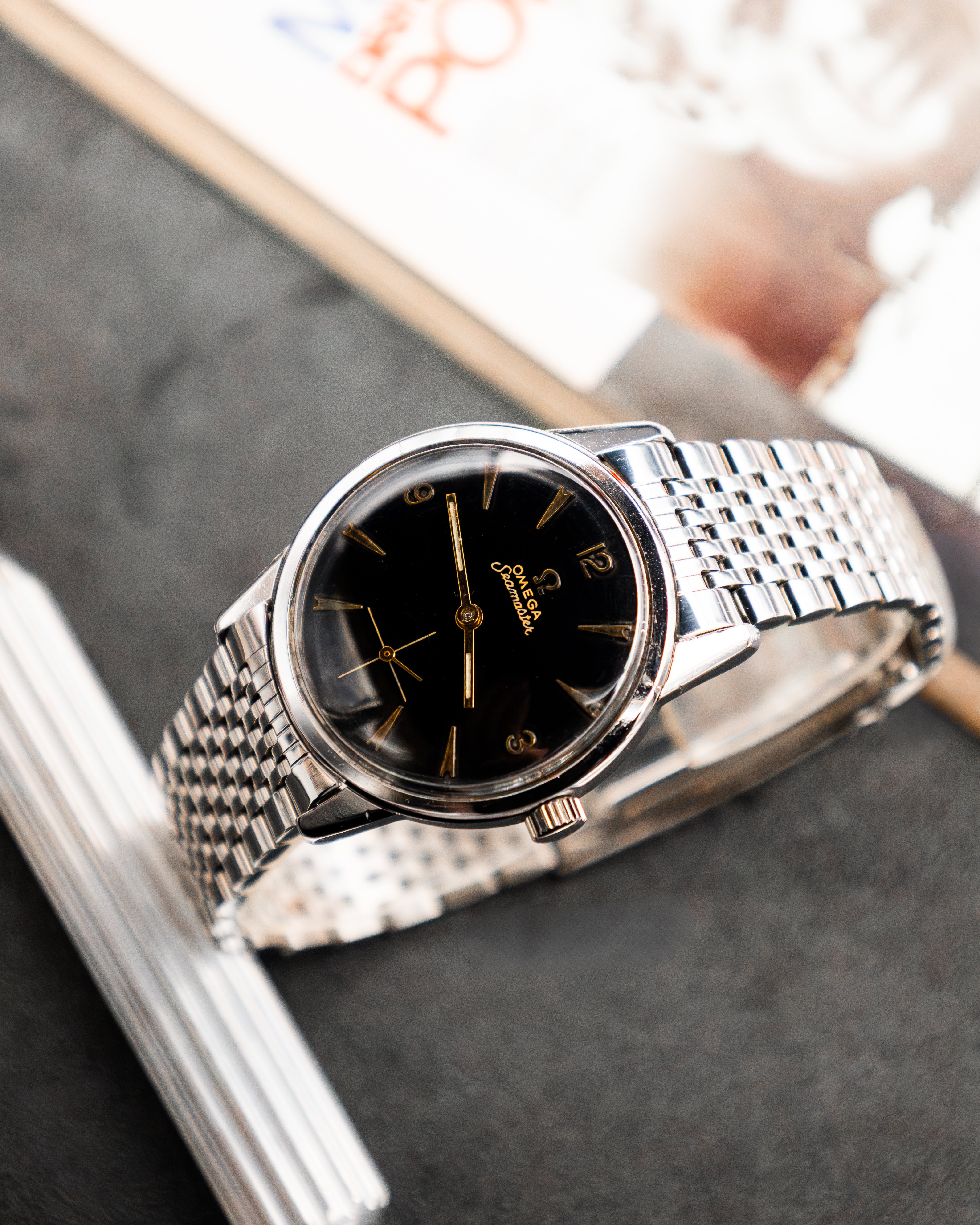 Omega 14389-1 Seamaster Sub-Second - Black Dial