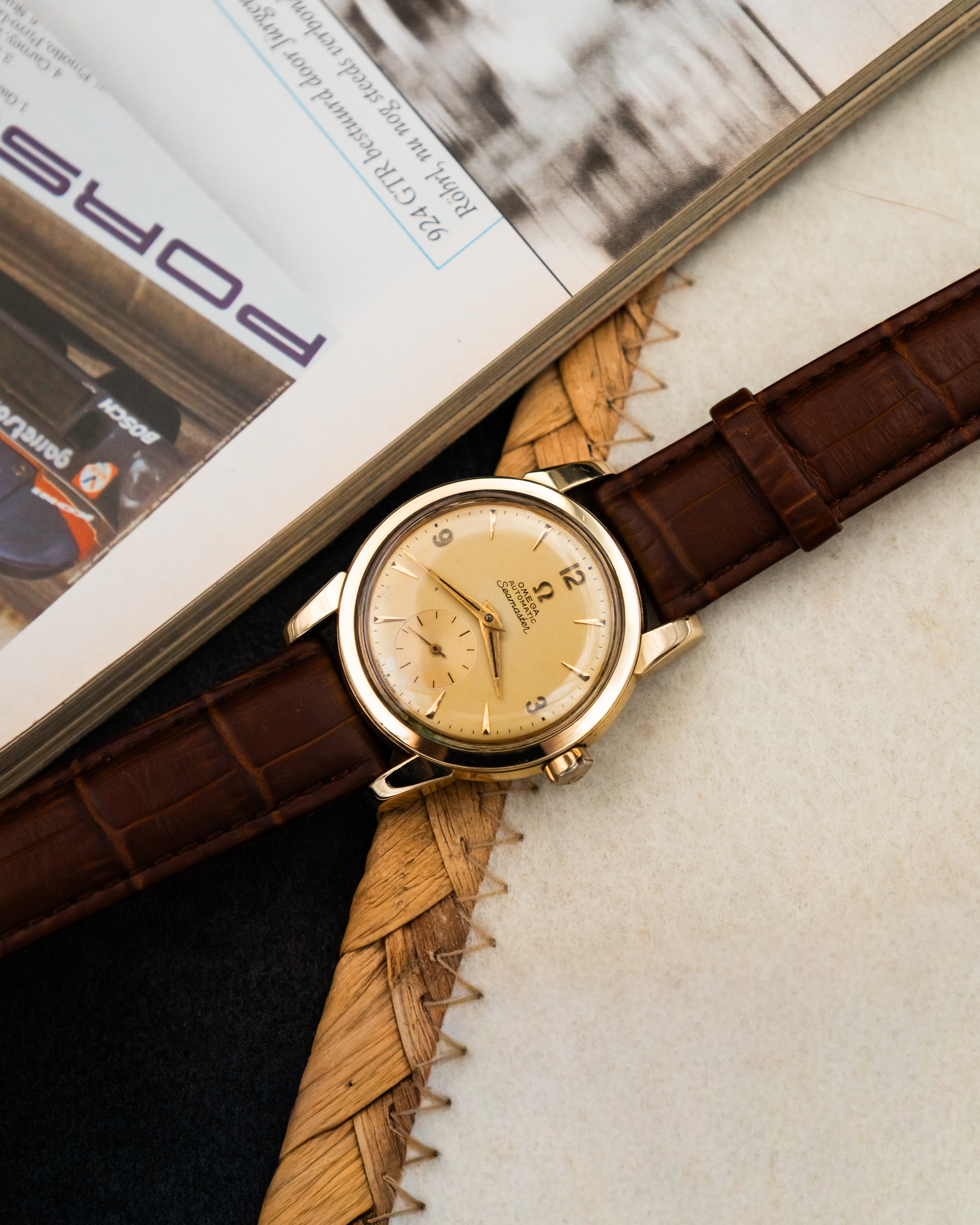 Omega 2848-1 Seamaster Sub-Second - Champagne Dial