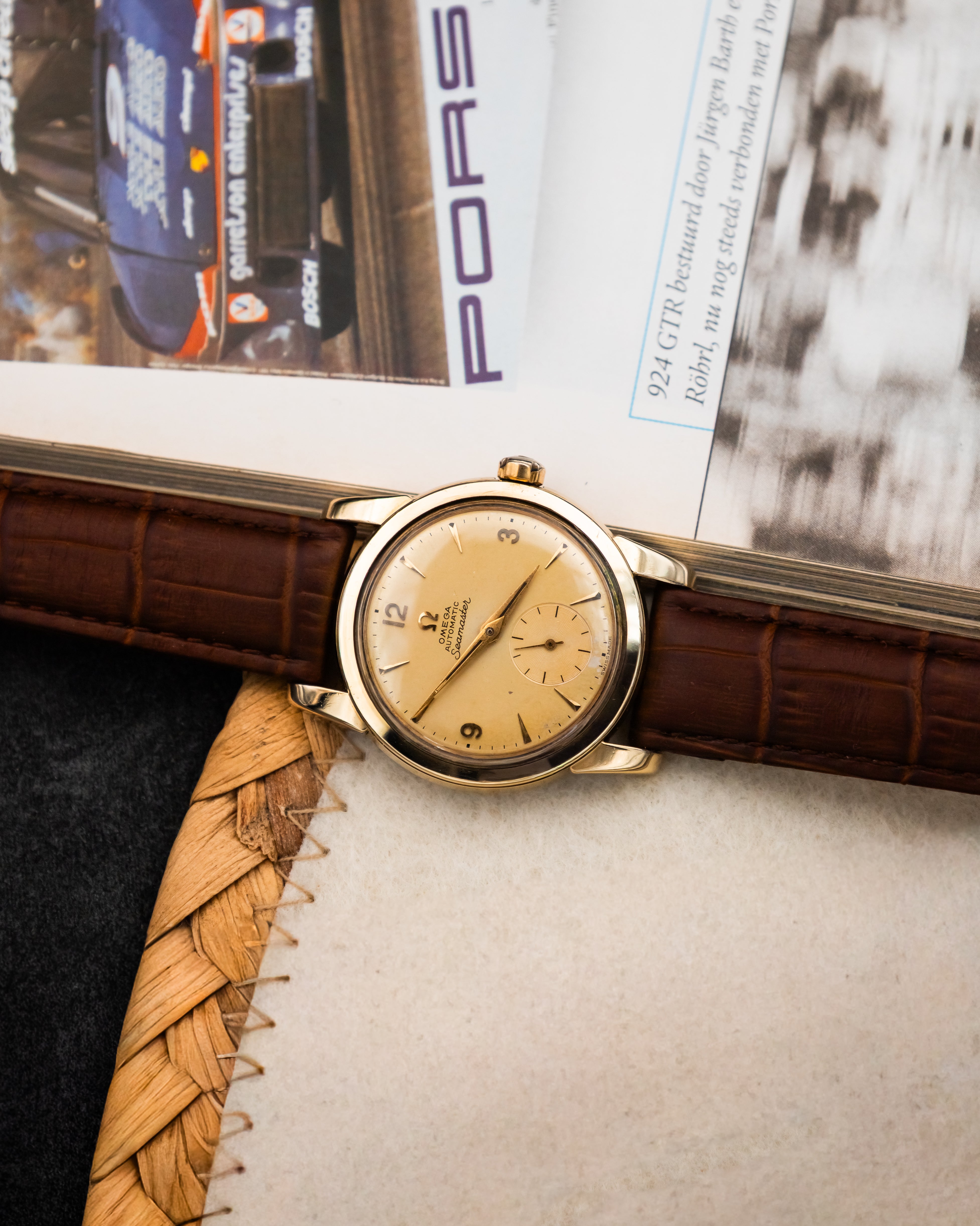Omega 2848-1 Seamaster Sub-Second - Champagne Dial