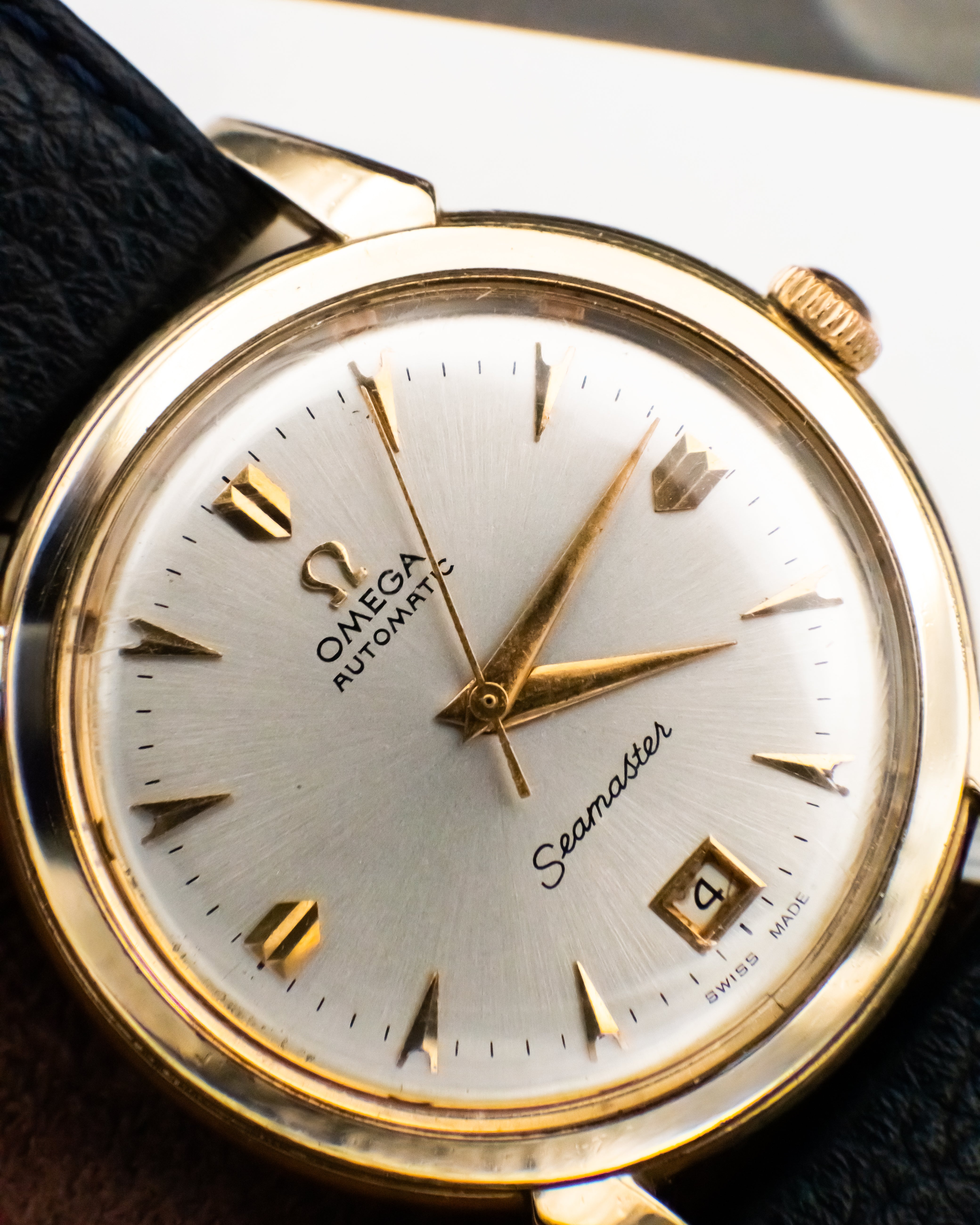 Omega E-14509 Seamaster 14K GF - Champagne Dial