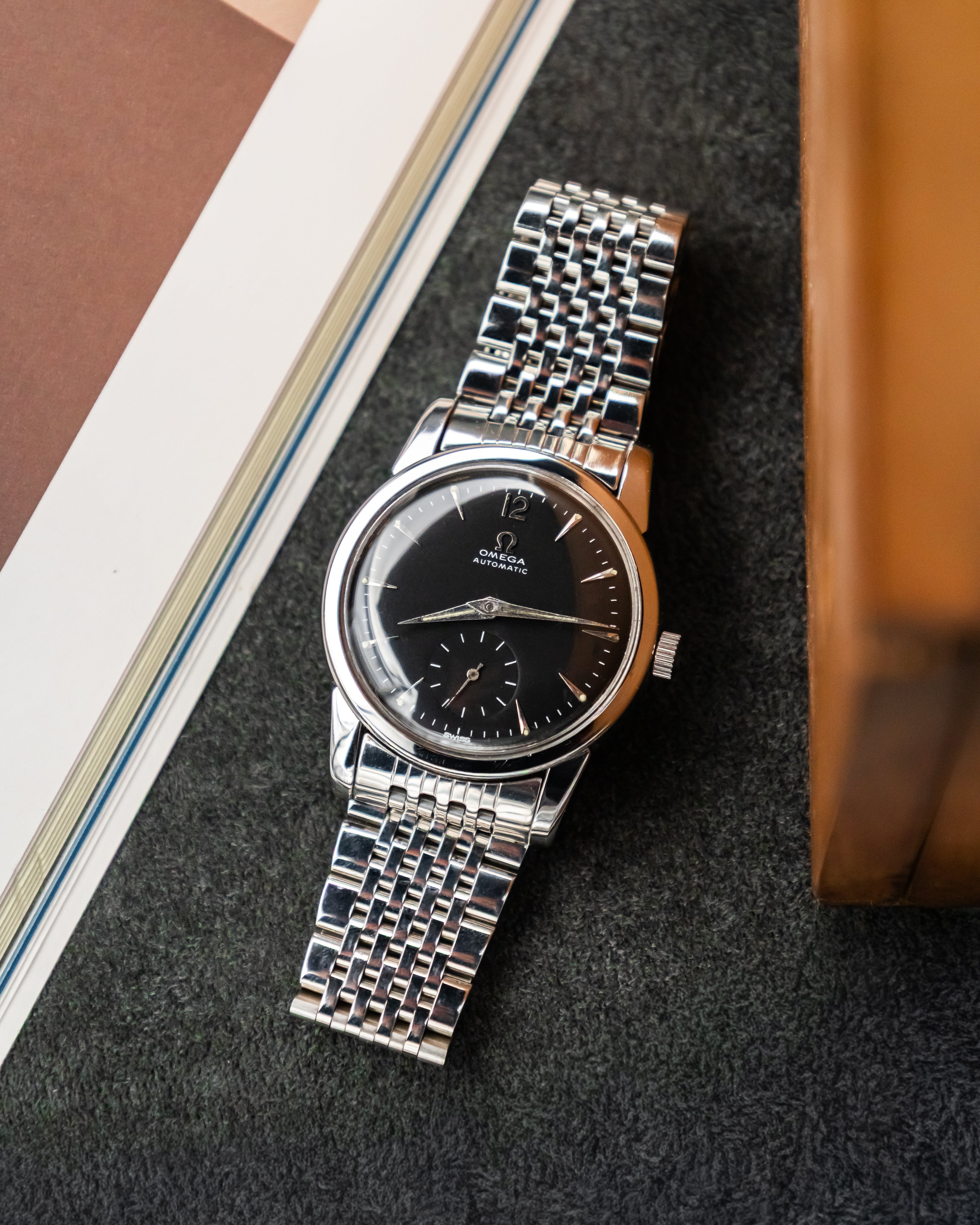 Omega 2848-1 Seamaster Sub-Second - Black Dial