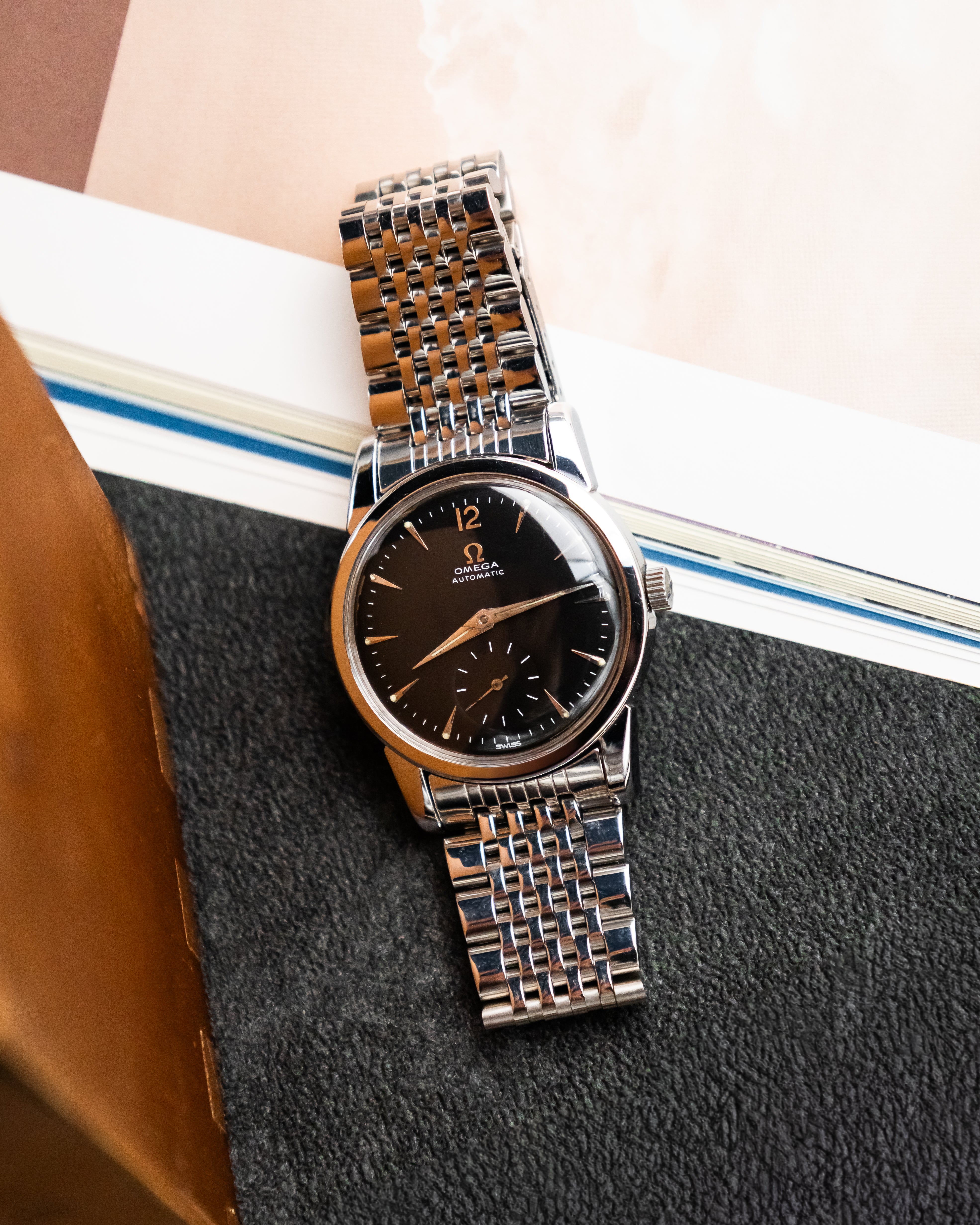 Omega 2848-1 Seamaster Sub-Second - Black Dial