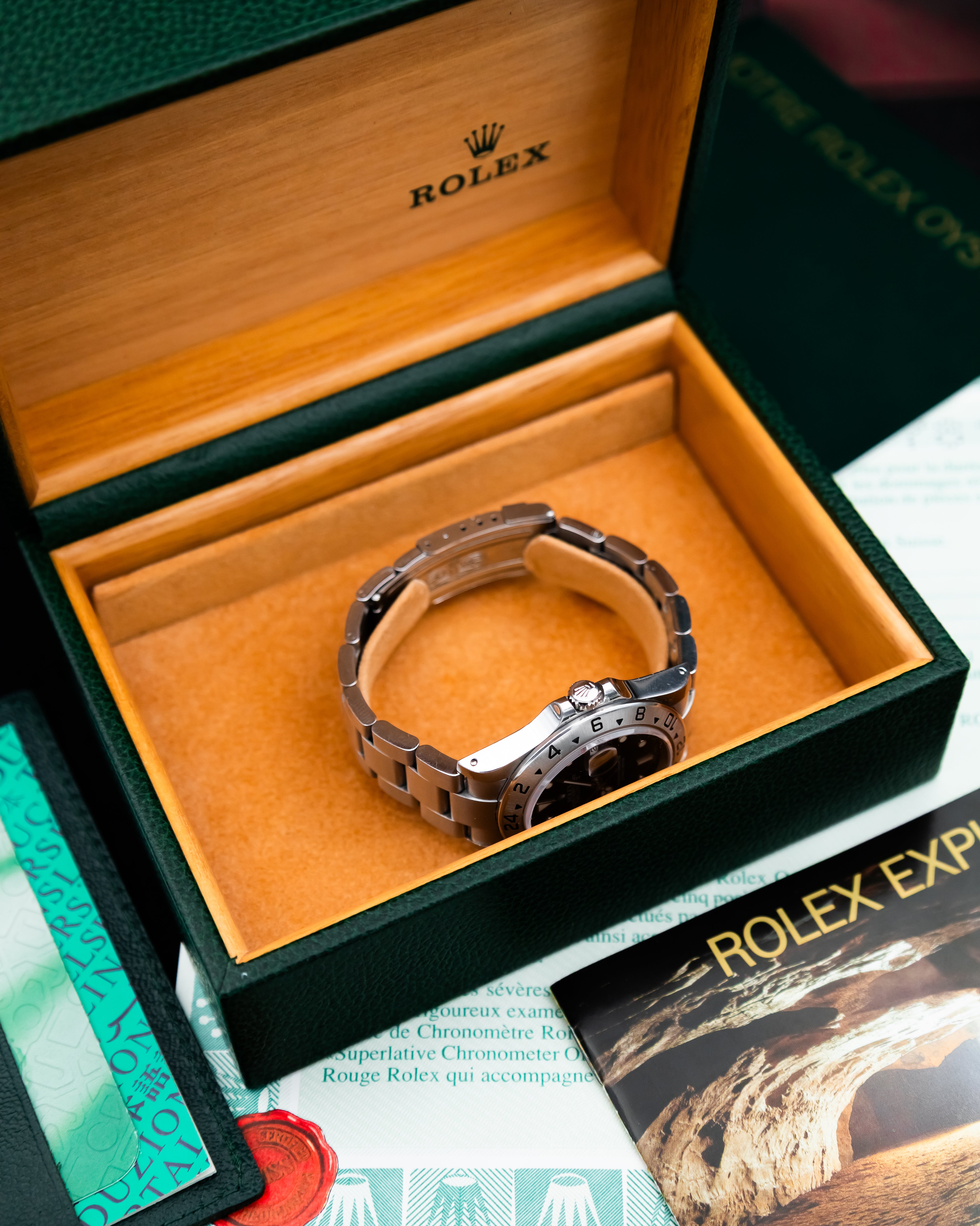 Rolex 16570 Explorer II - Black Dial