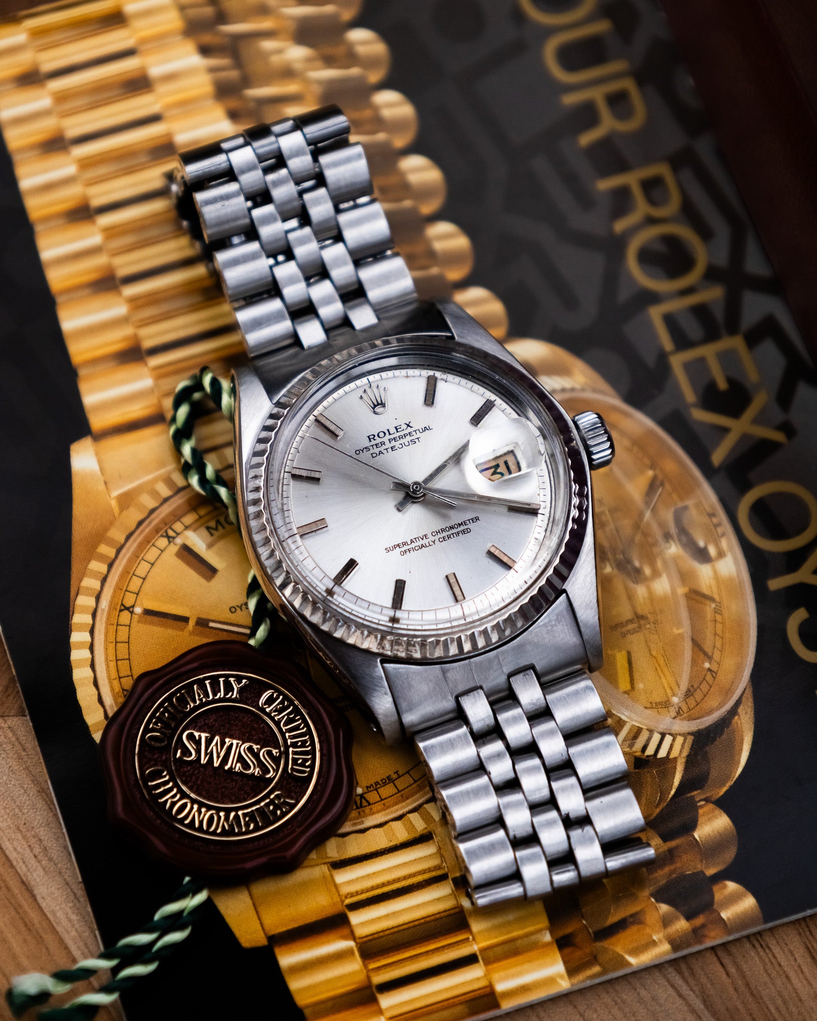Rolex 1601 Oyster Perpetual- silver dial