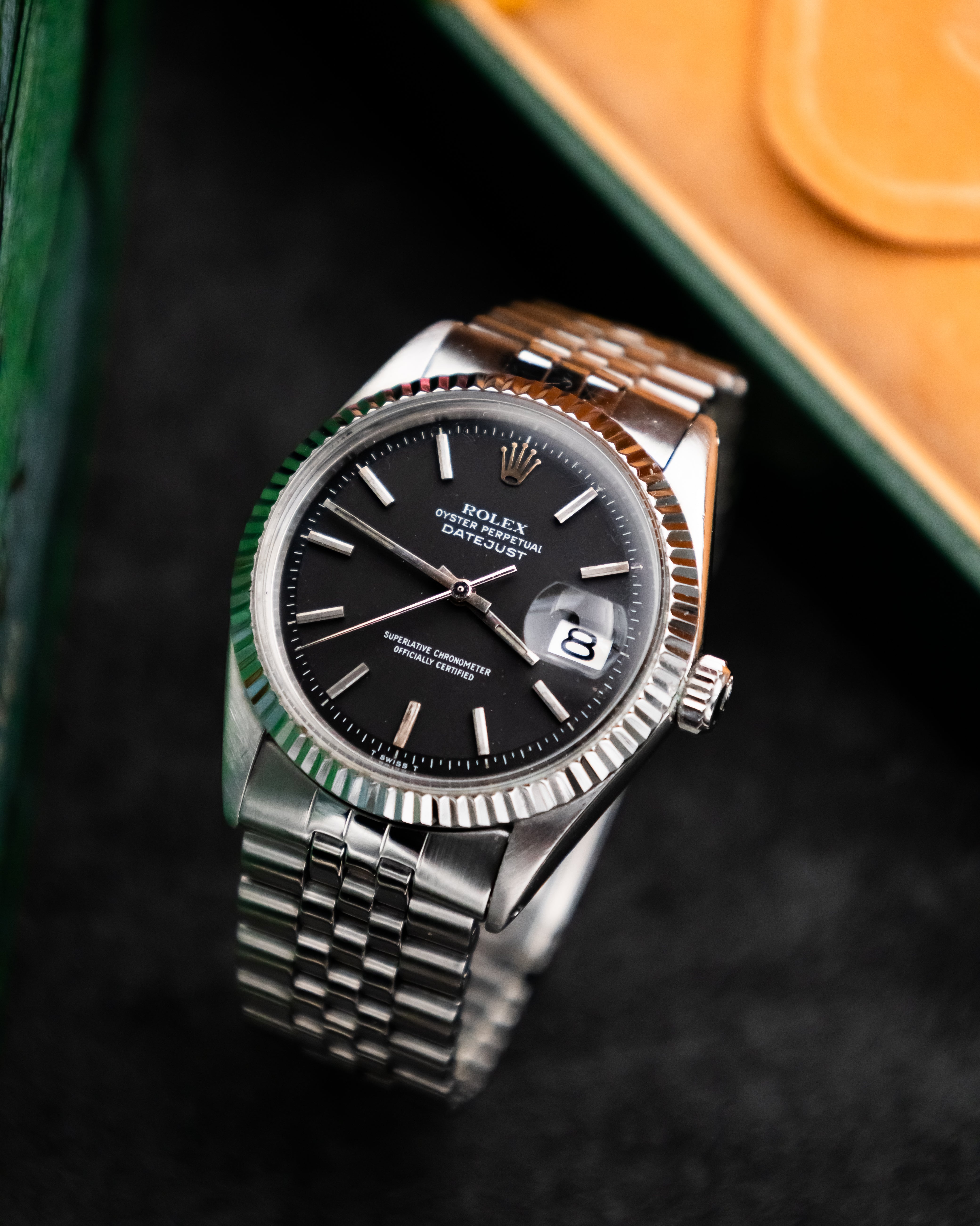 Rolex 1603 Perpetual Datejust - black dial