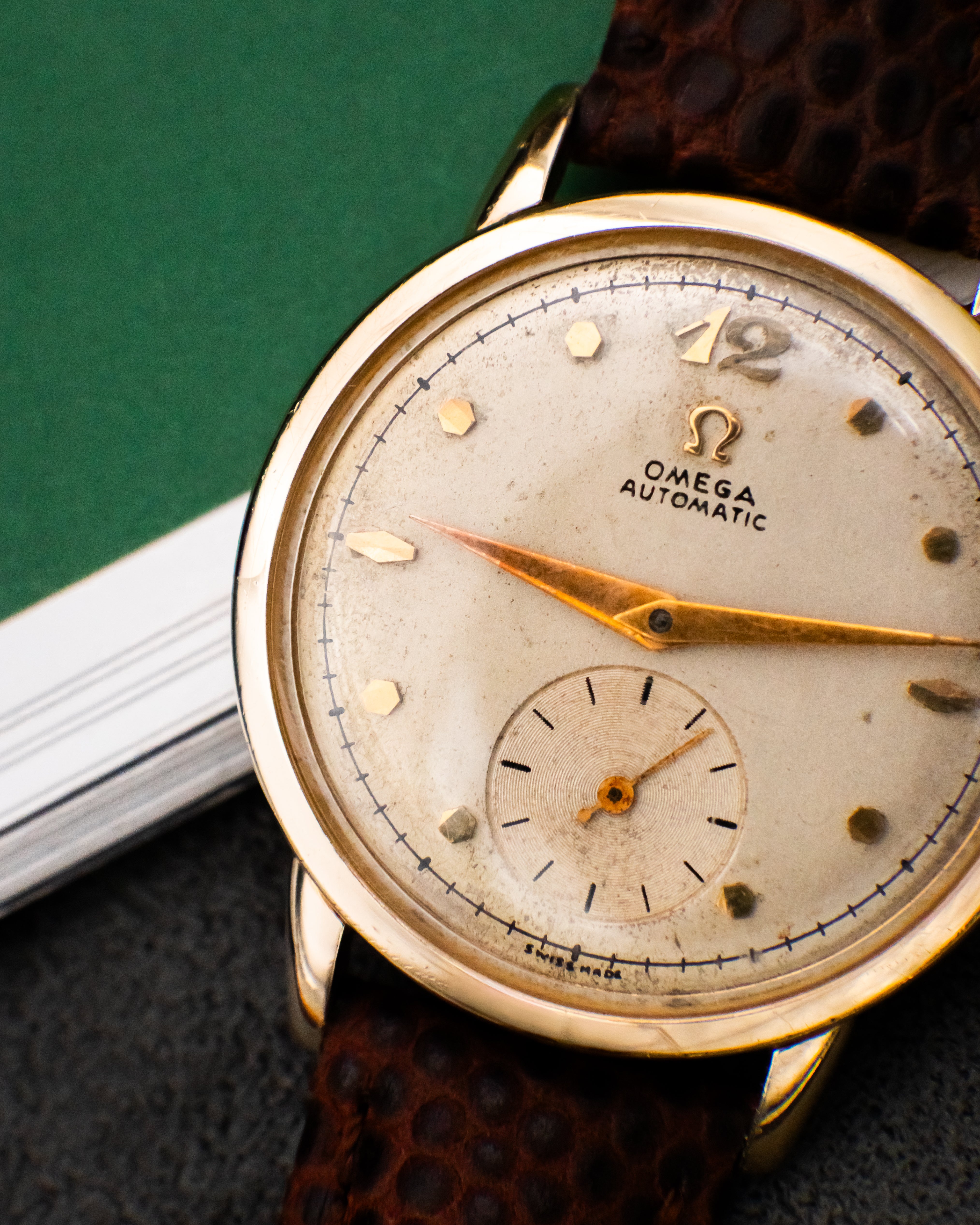 Omega F6212 Automatic Bumper - Ivory Dial