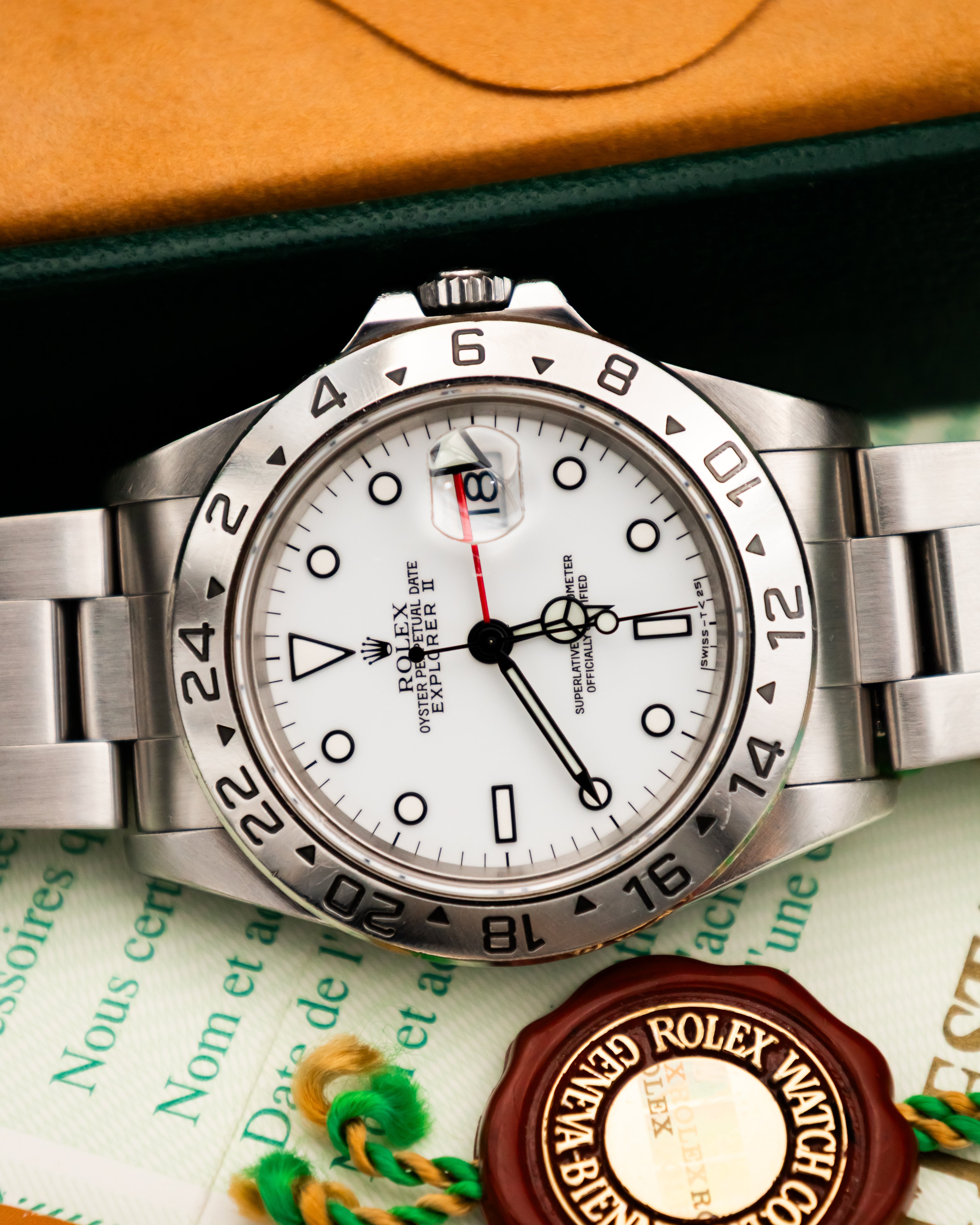 Rolex 16570 Explorer II - Polar White Dial