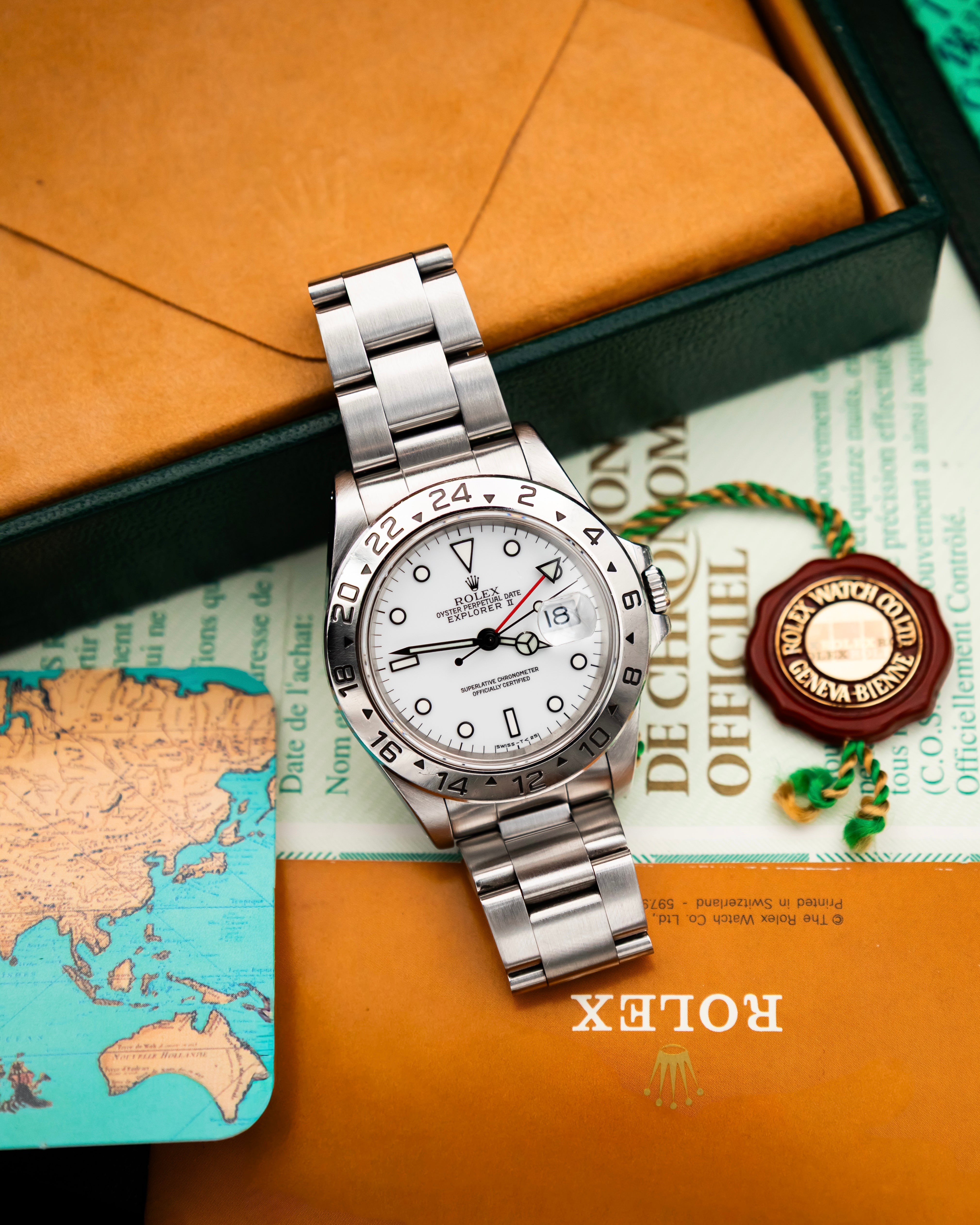 Rolex 16570 Explorer II - Polar White Dial