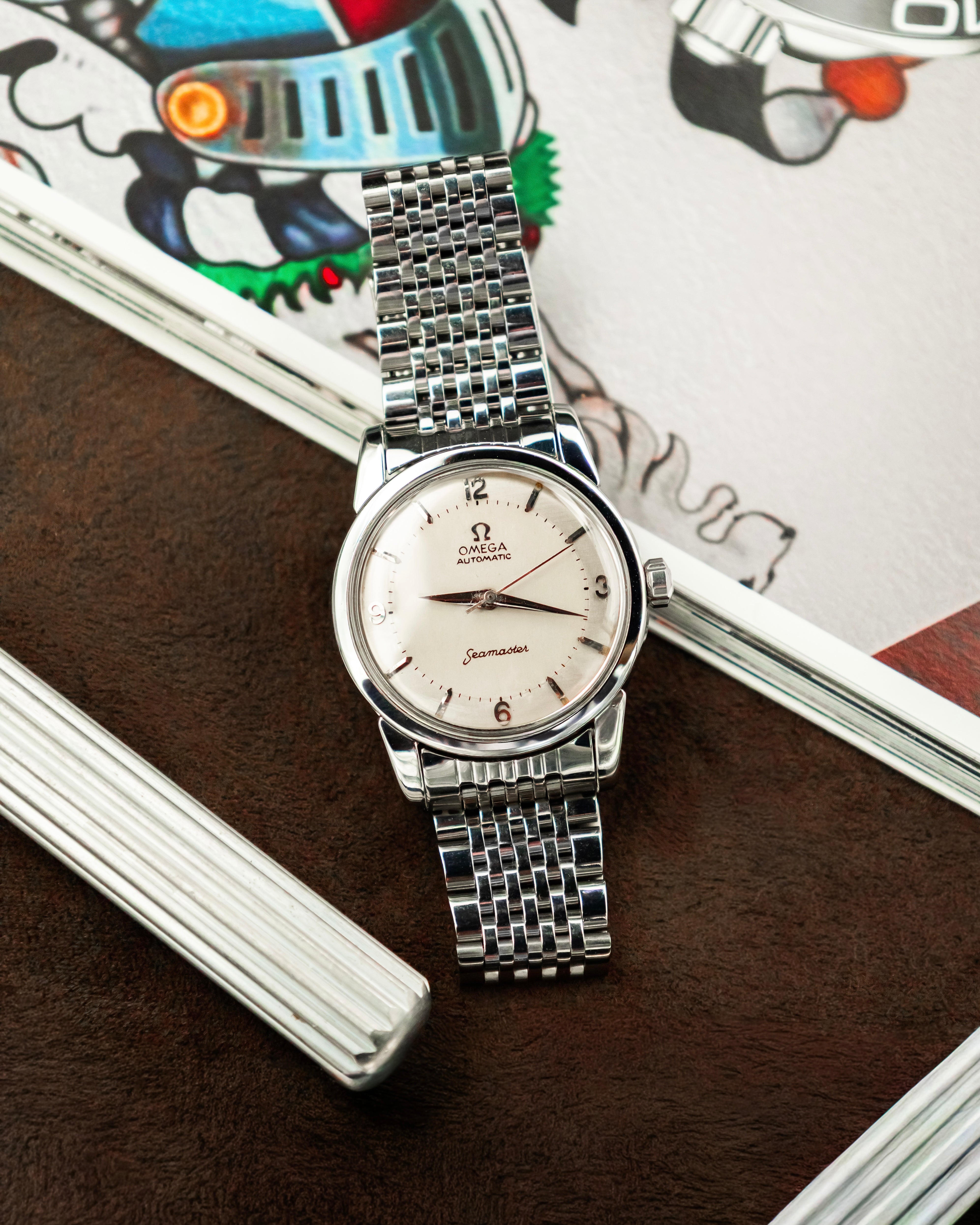 Omega 2846-2 SC Seamaster - Silver 2 tone dial