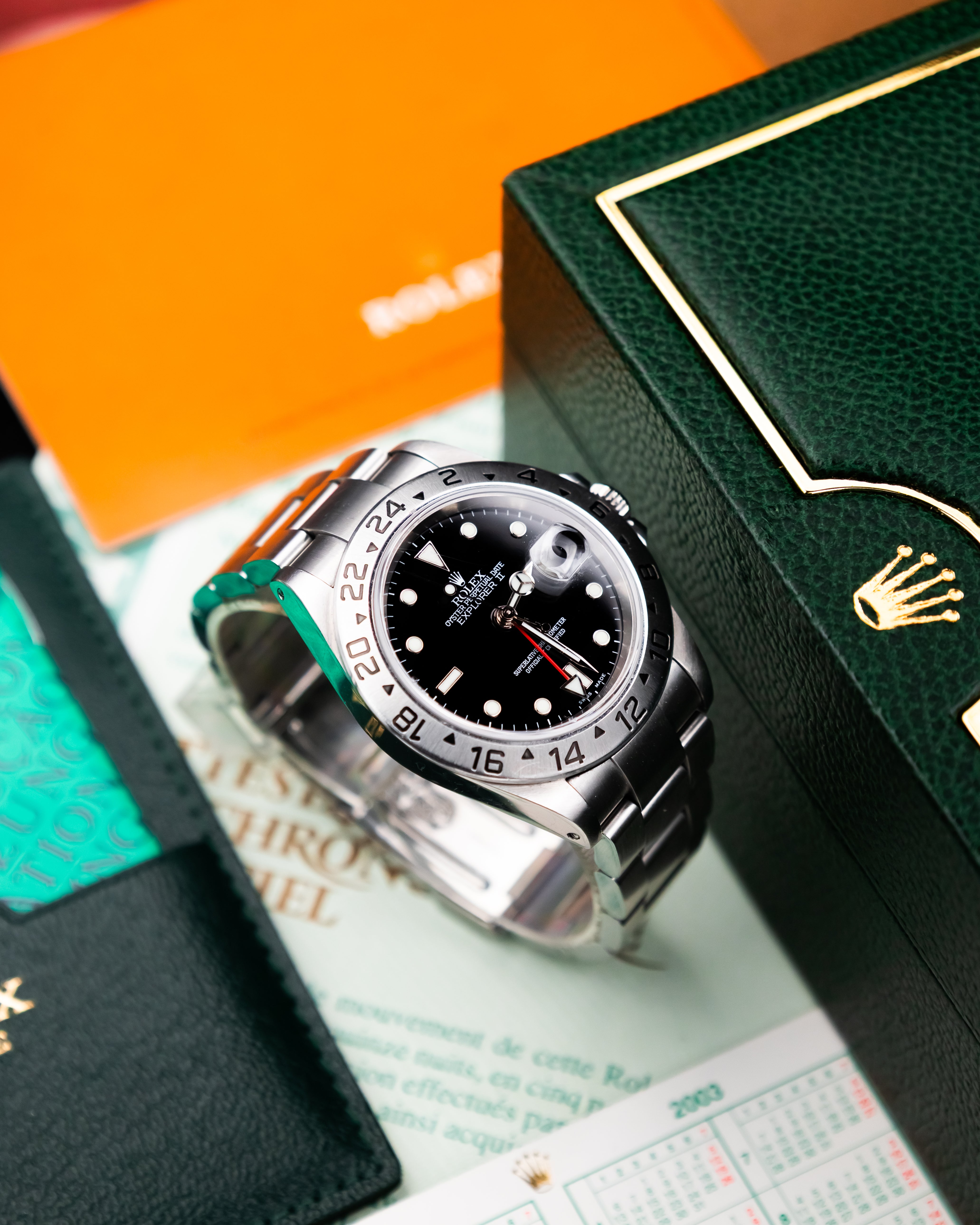 Rolex 16570 Explorer II - Black Dial