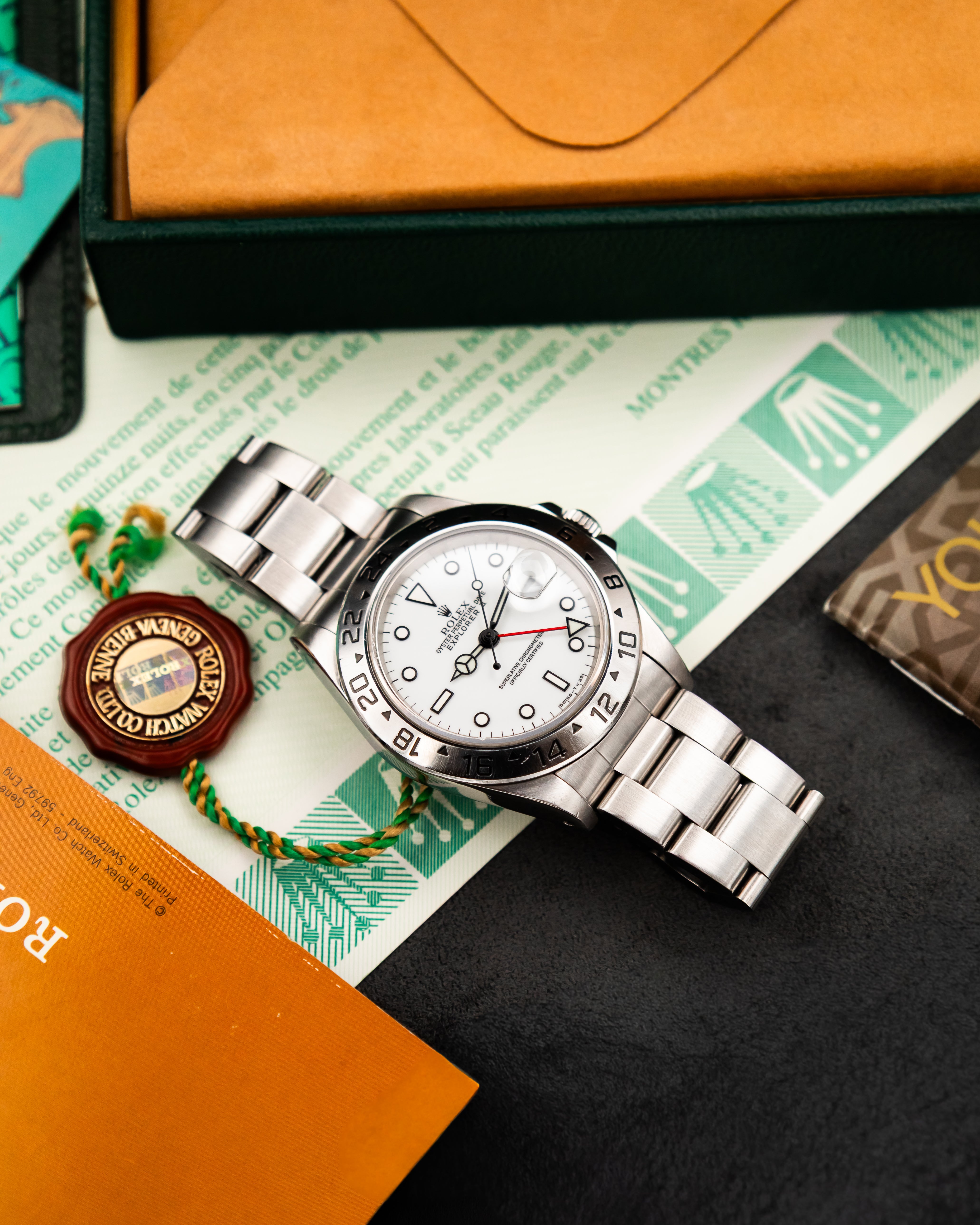 Rolex 16570 Explorer II - Polar White Dial