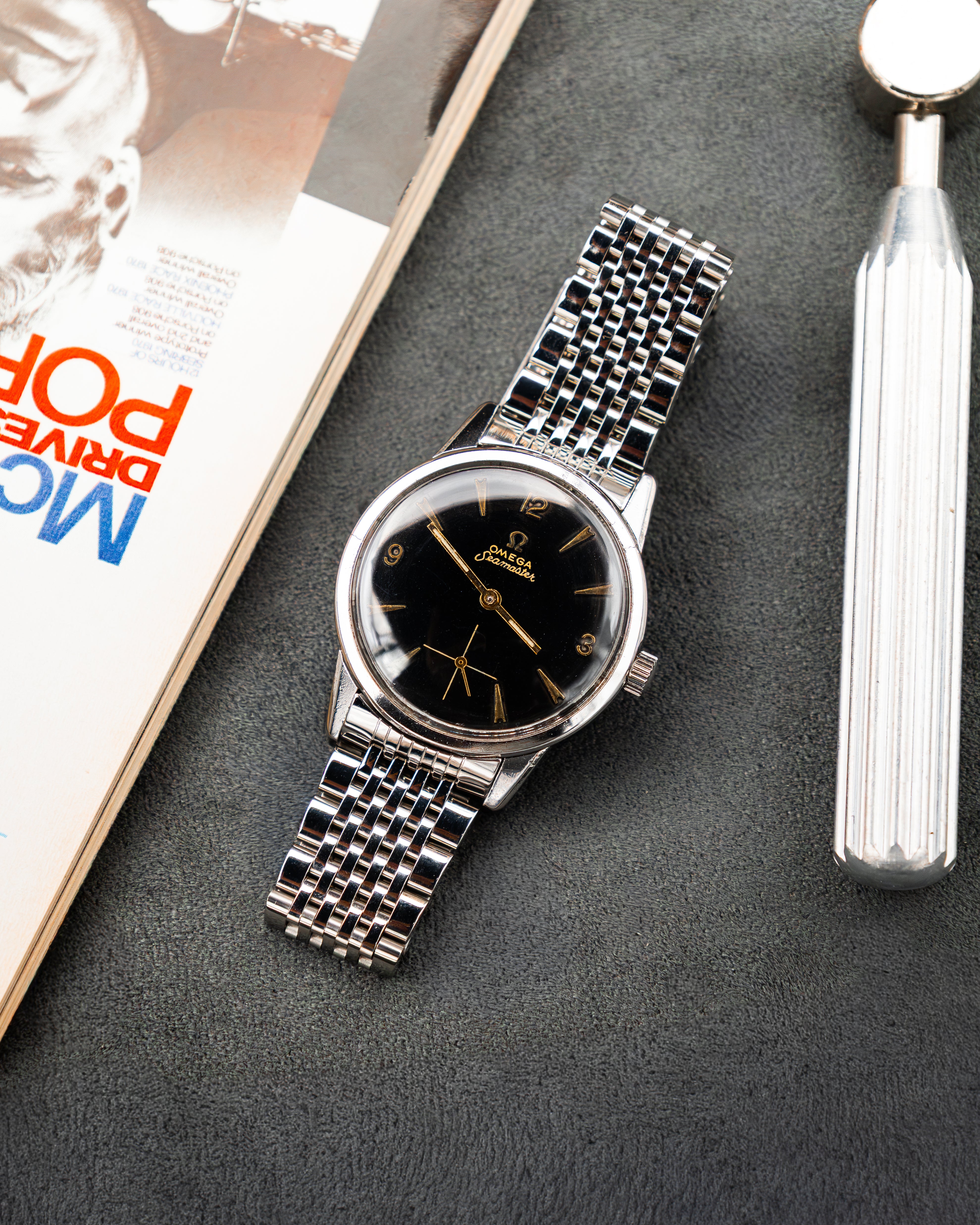 Omega 14389-1 Seamaster Sub-Second - Black Dial