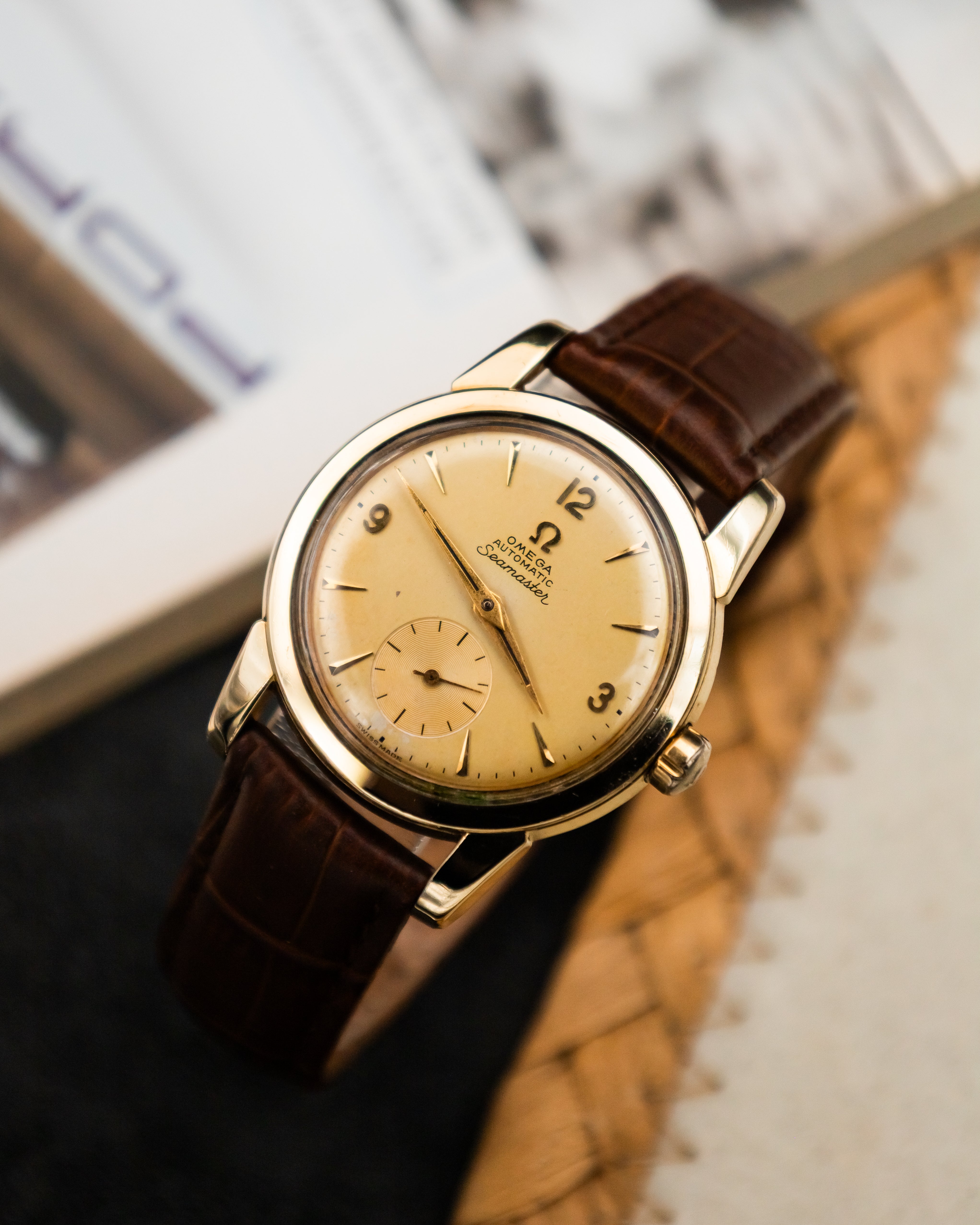 Omega 2848-1 Seamaster Sub-Second - Champagne Dial