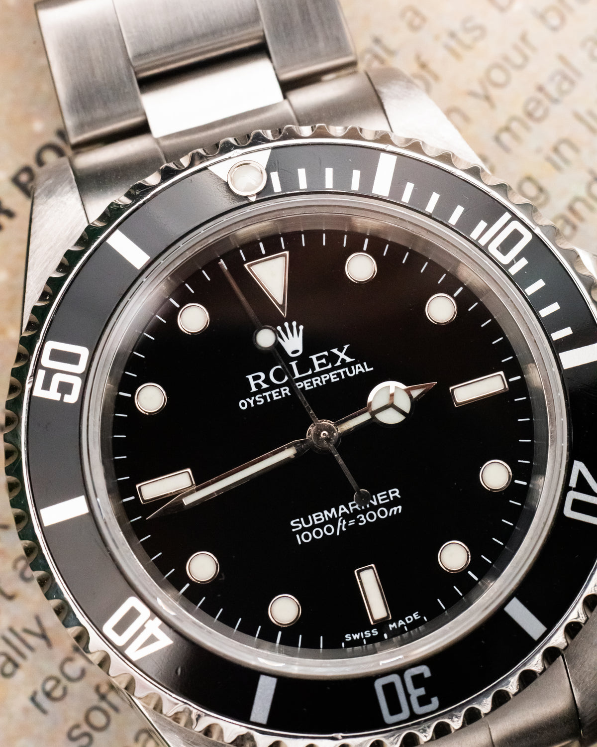 Rolex 14060 Submariner No Date - Swiss Made dial